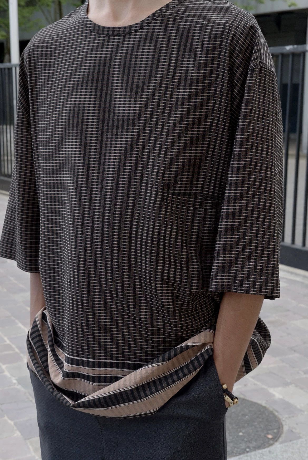 Lemaire Lemaire 19SS Check Panel Short Sleeve Size US M / EU 48-50 / 2 - 3 Thumbnail