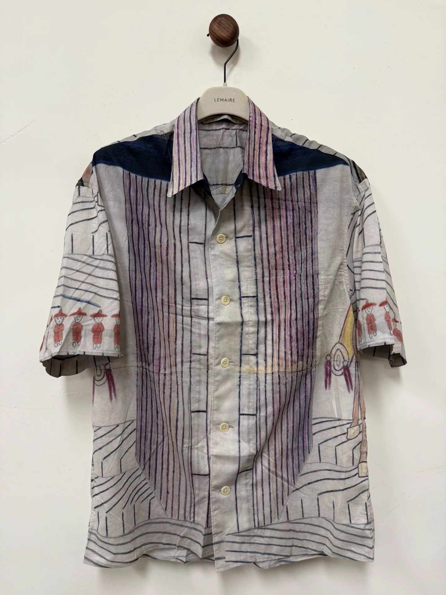 Lemaire Lemaire 21SS Martin Ramirez Print Shirt Size US S / EU 44-46 / 1 - 2 Thumbnail