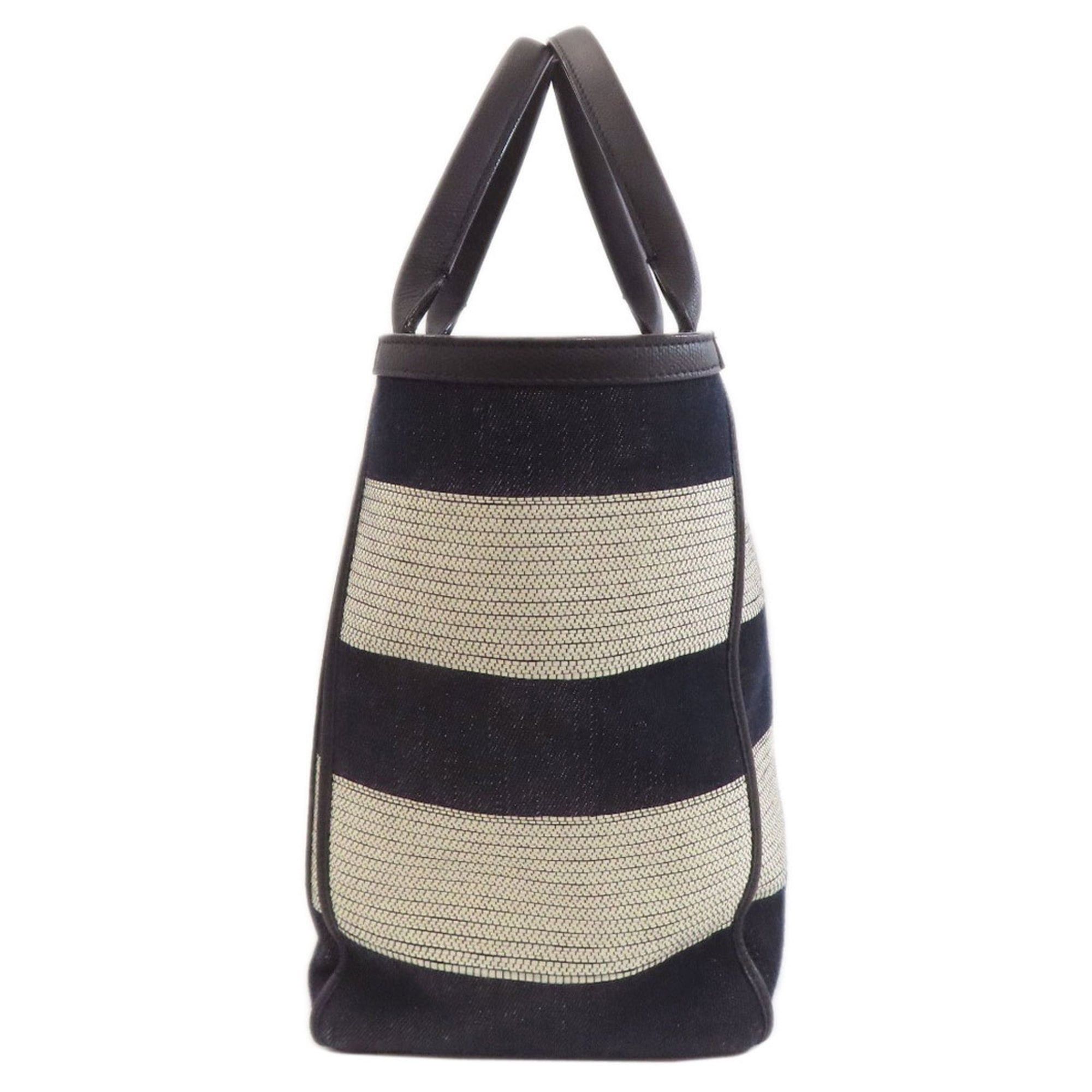 Valextra Valextra Border Tote Bag Canvas Women's Size ONE SIZE - 3 Thumbnail