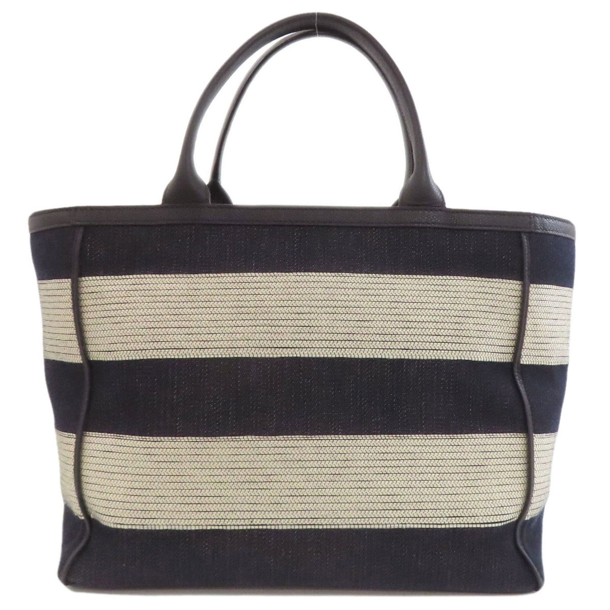 Valextra Valextra Border Tote Bag Canvas Women's Size ONE SIZE - 2 Thumbnail