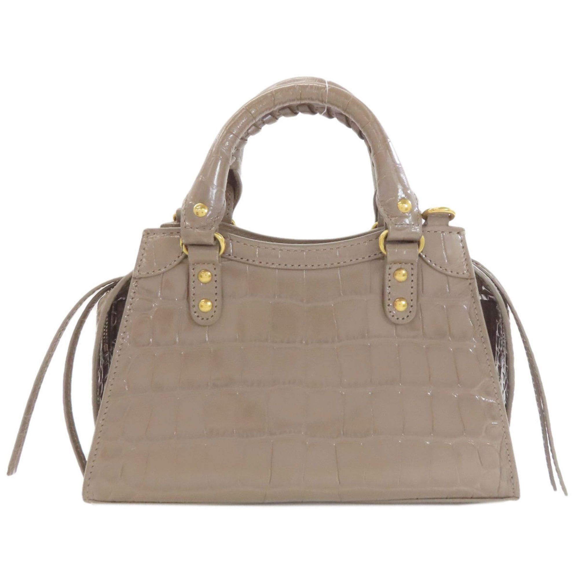 Balenciaga Balenciaga 638524 Neoclassic Mini City 2-Way Handbag in Calfskin for Women Size ONE SIZE - 2 Thumbnail