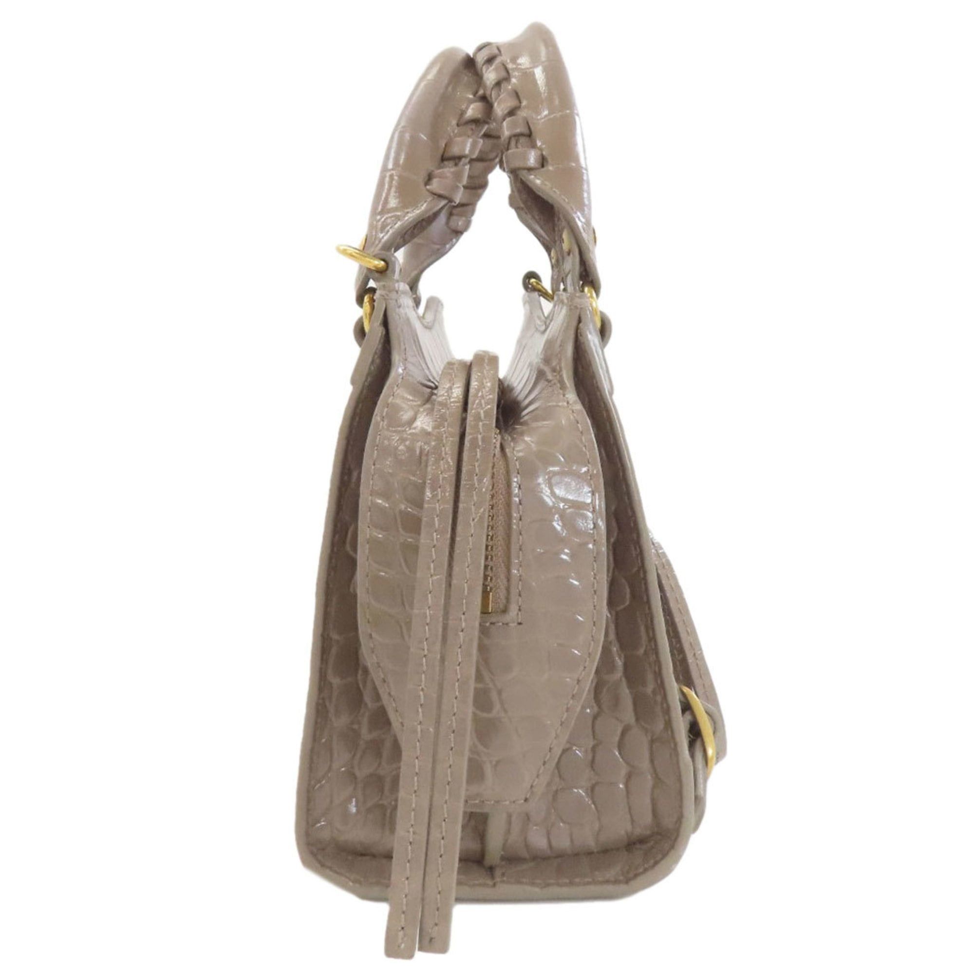 Balenciaga Balenciaga 638524 Neoclassic Mini City 2-Way Handbag in Calfskin for Women Size ONE SIZE - 3 Thumbnail