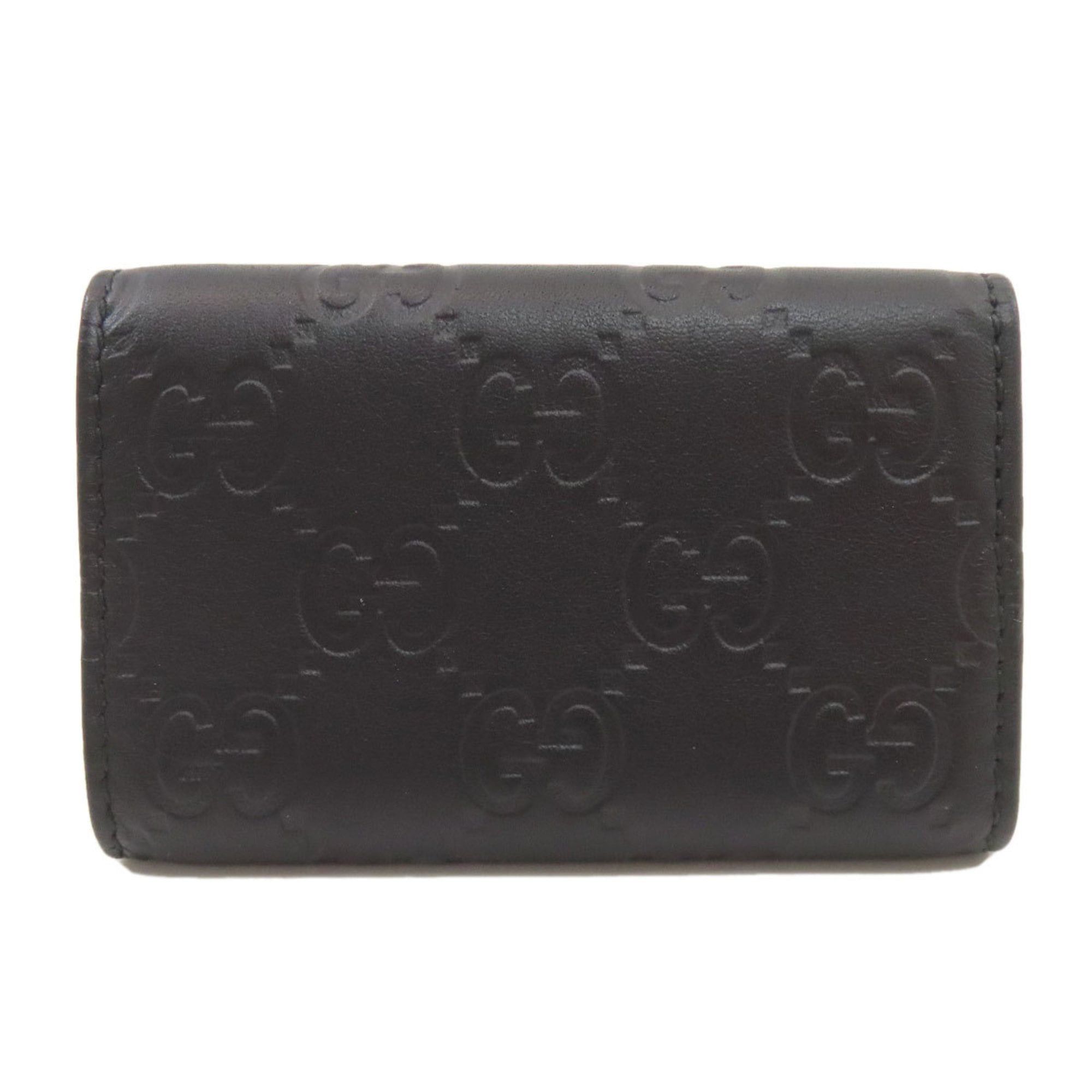 Gucci Gucci 138093 GG Signature Shima Leather Key Case for Women Size ONE SIZE - 2 Thumbnail