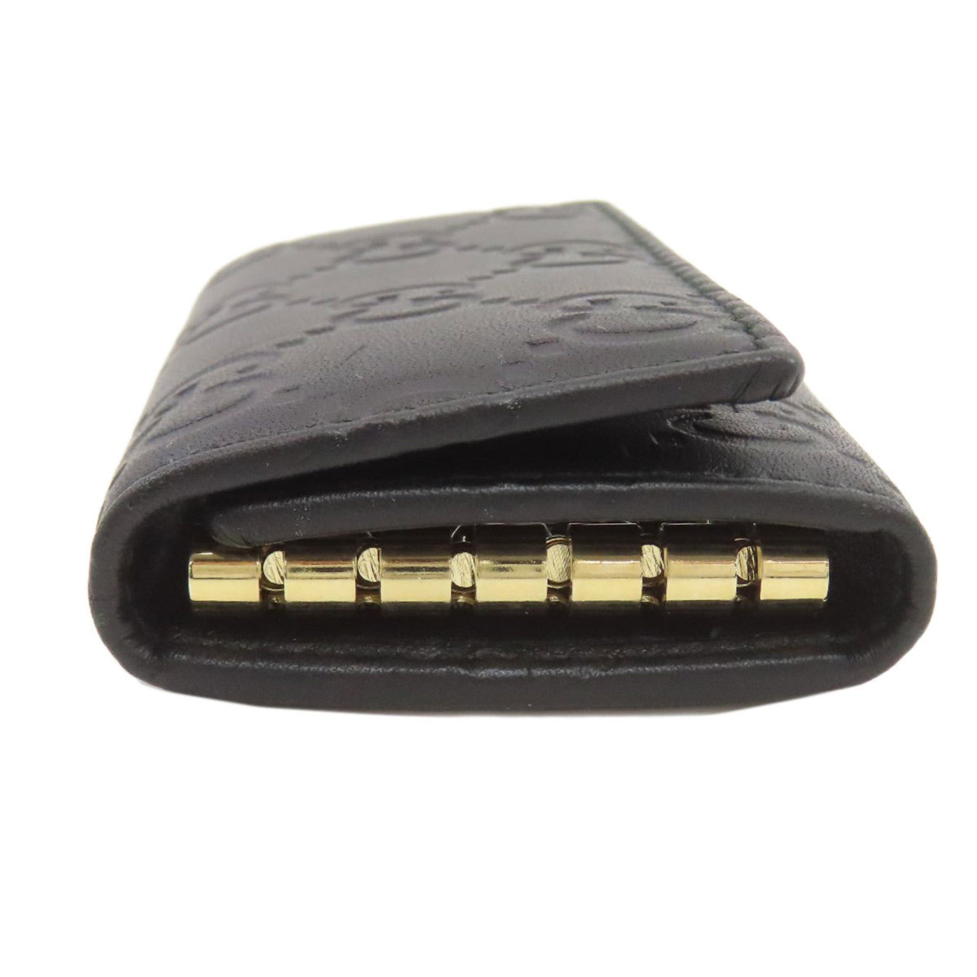 Gucci Gucci 138093 GG Signature Shima Leather Key Case for Women Size ONE SIZE - 3 Thumbnail
