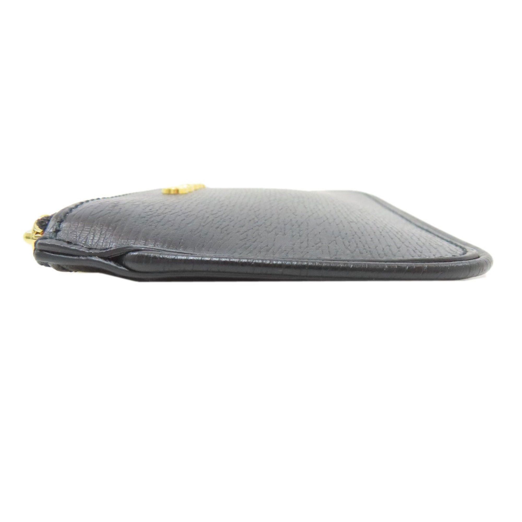 Gucci Gucci 790102 Script Coin Case Leather Women's GUCCI Size ONE SIZE - 3 Thumbnail