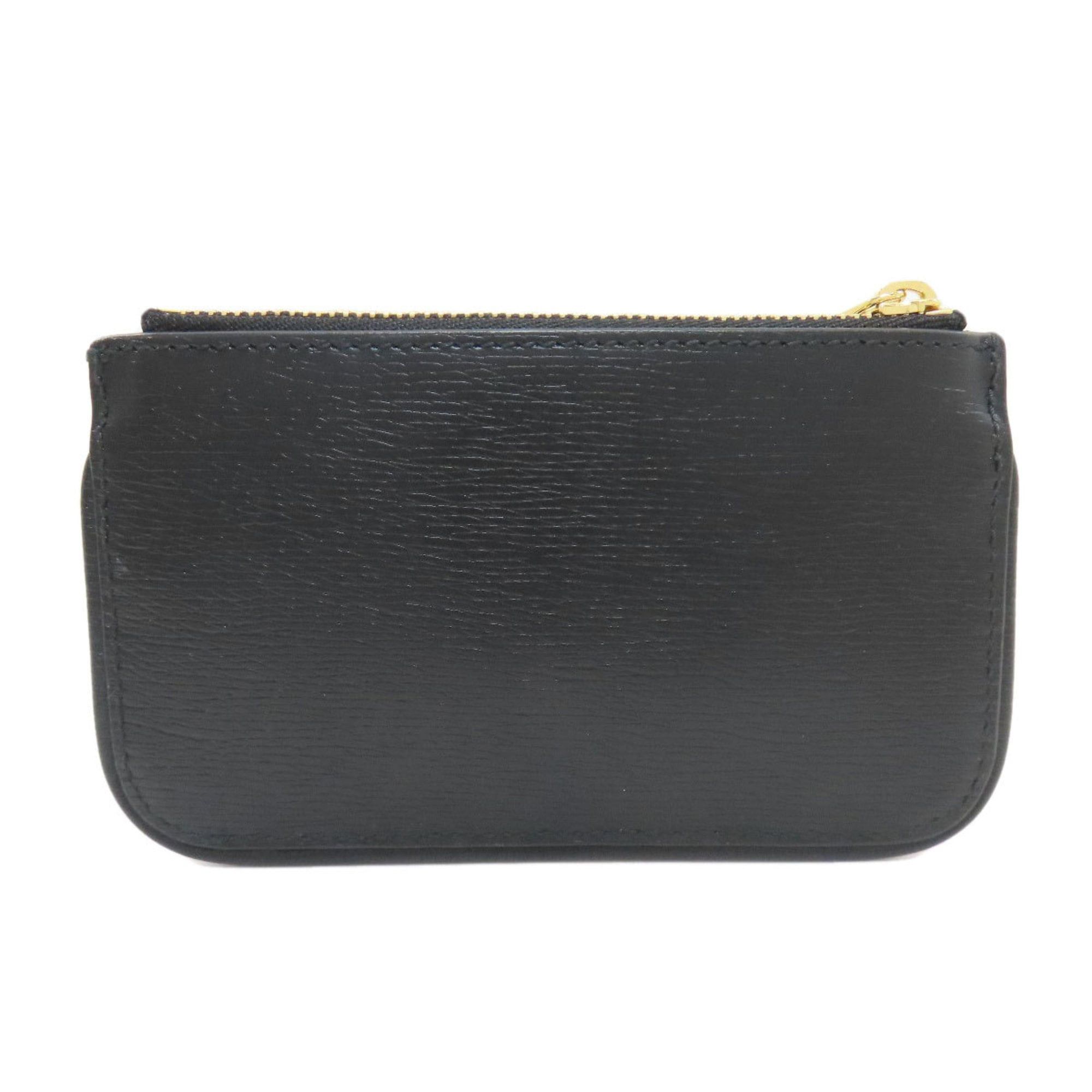 Gucci Gucci 790102 Script Coin Case Leather Women's GUCCI Size ONE SIZE - 2 Thumbnail