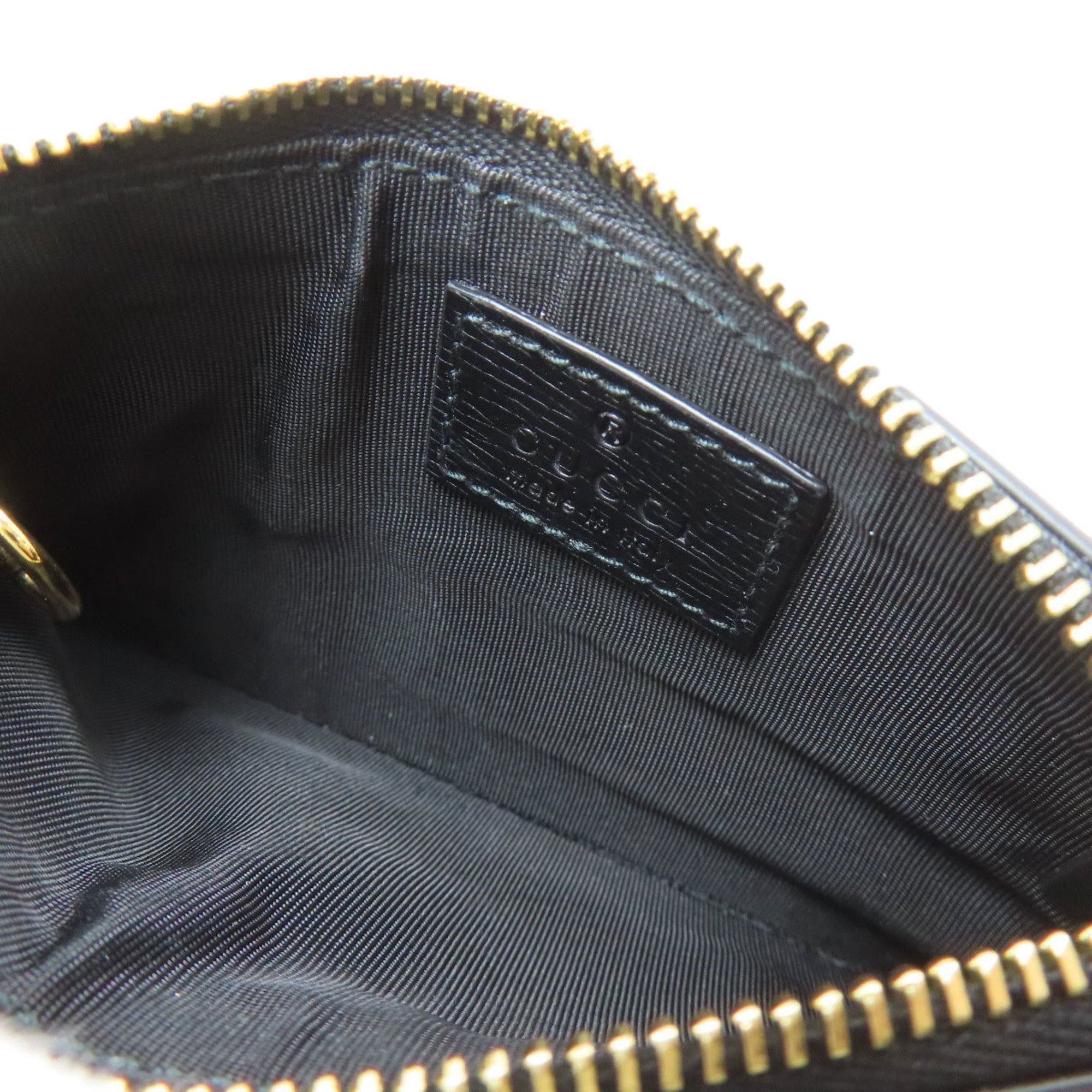 Gucci Gucci 790102 Script Coin Case Leather Women's GUCCI Size ONE SIZE - 4 Thumbnail