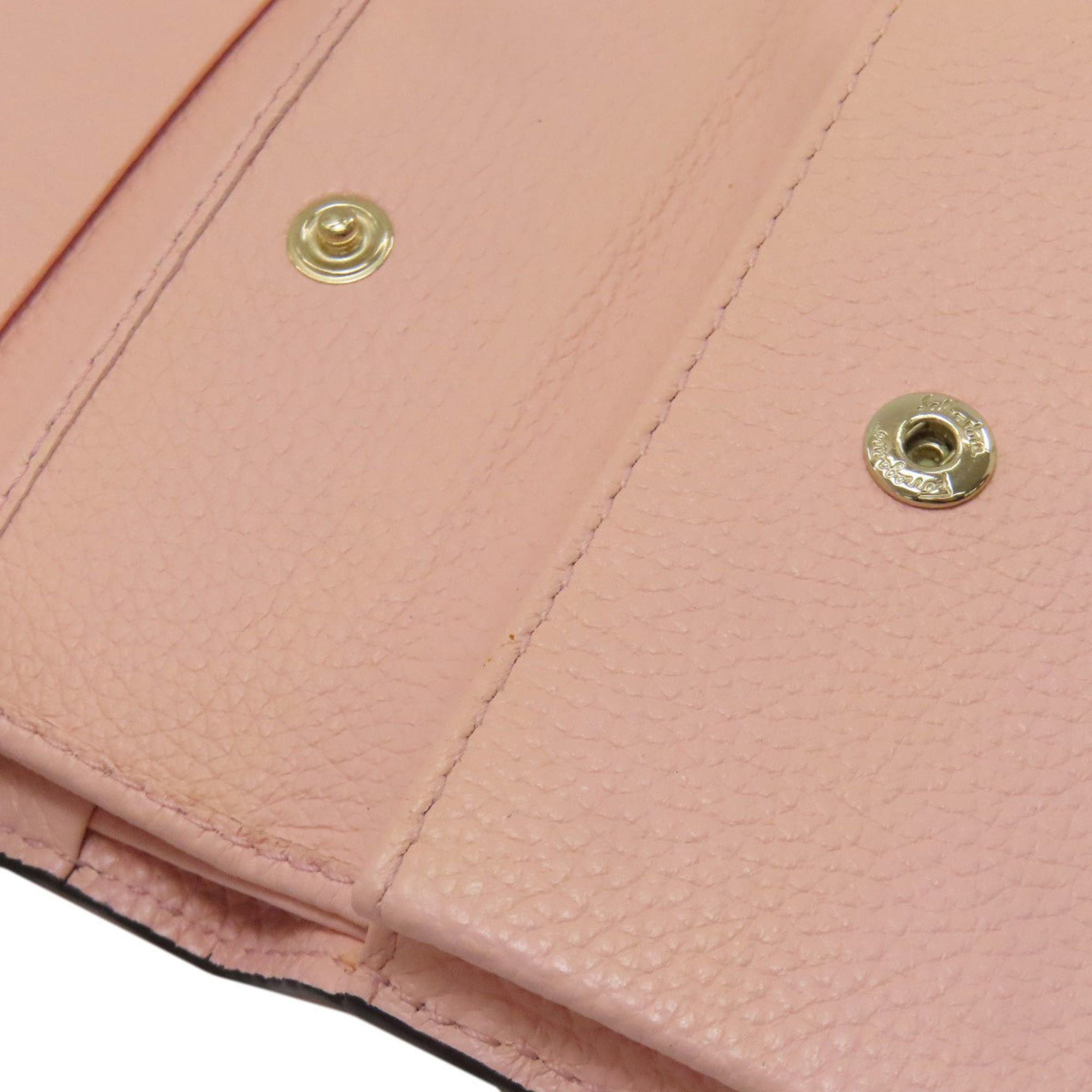 Salvatore Ferragamo Salvatore Ferragamo Gancini hardware bifold leather wallet for women Size ONE SIZE - 12 Thumbnail