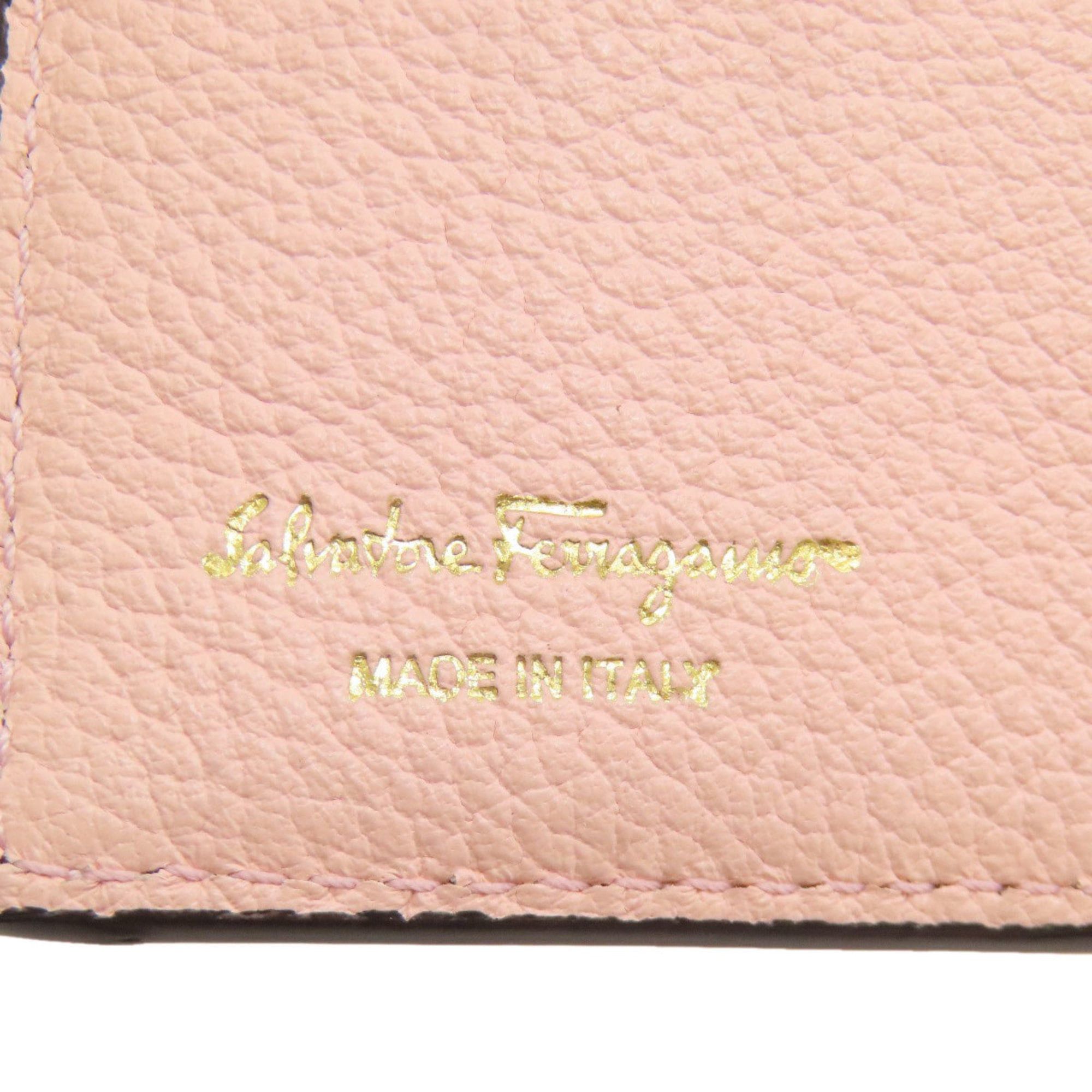 Salvatore Ferragamo Salvatore Ferragamo Gancini hardware bifold leather wallet for women Size ONE SIZE - 7 Thumbnail