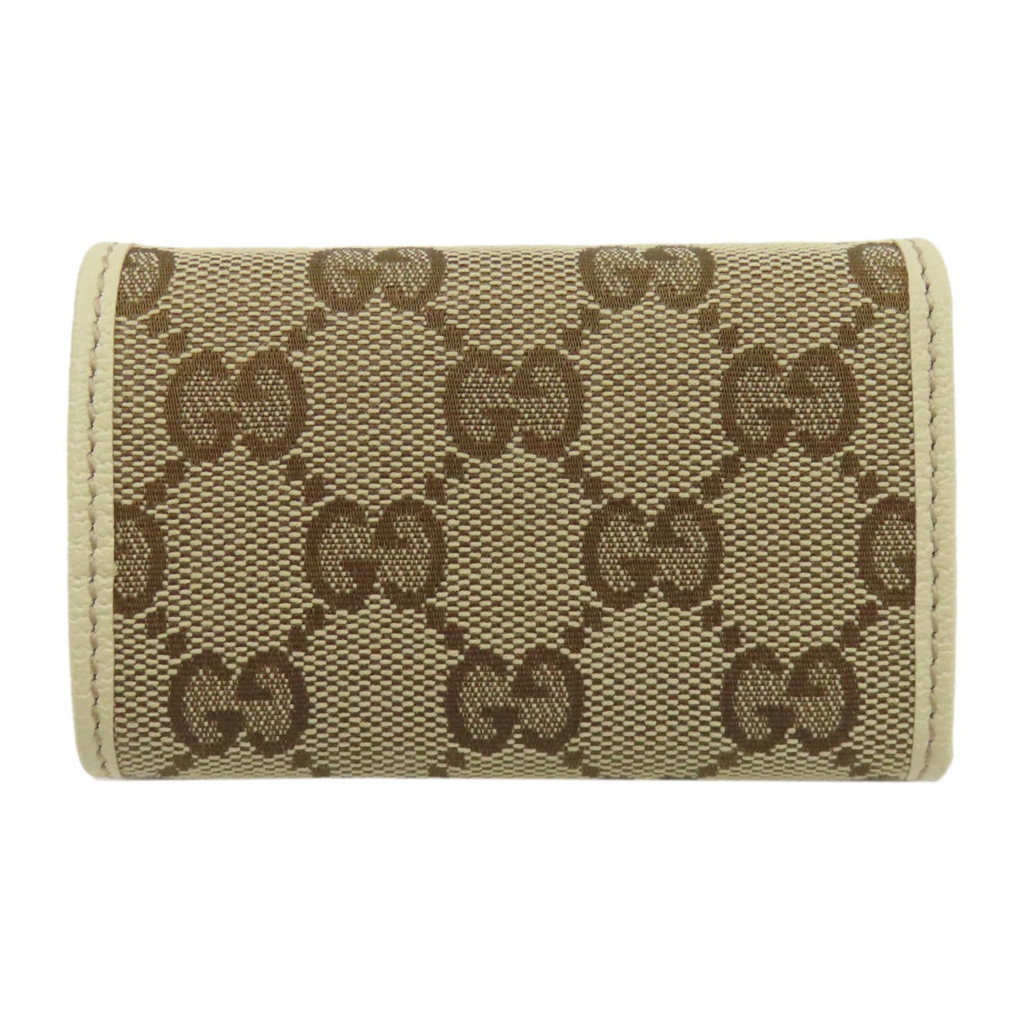 Gucci Gucci 127048 GG Canvas Key Case Canvas/Leather Women's GUCCI Size ONE SIZE - 2 Thumbnail