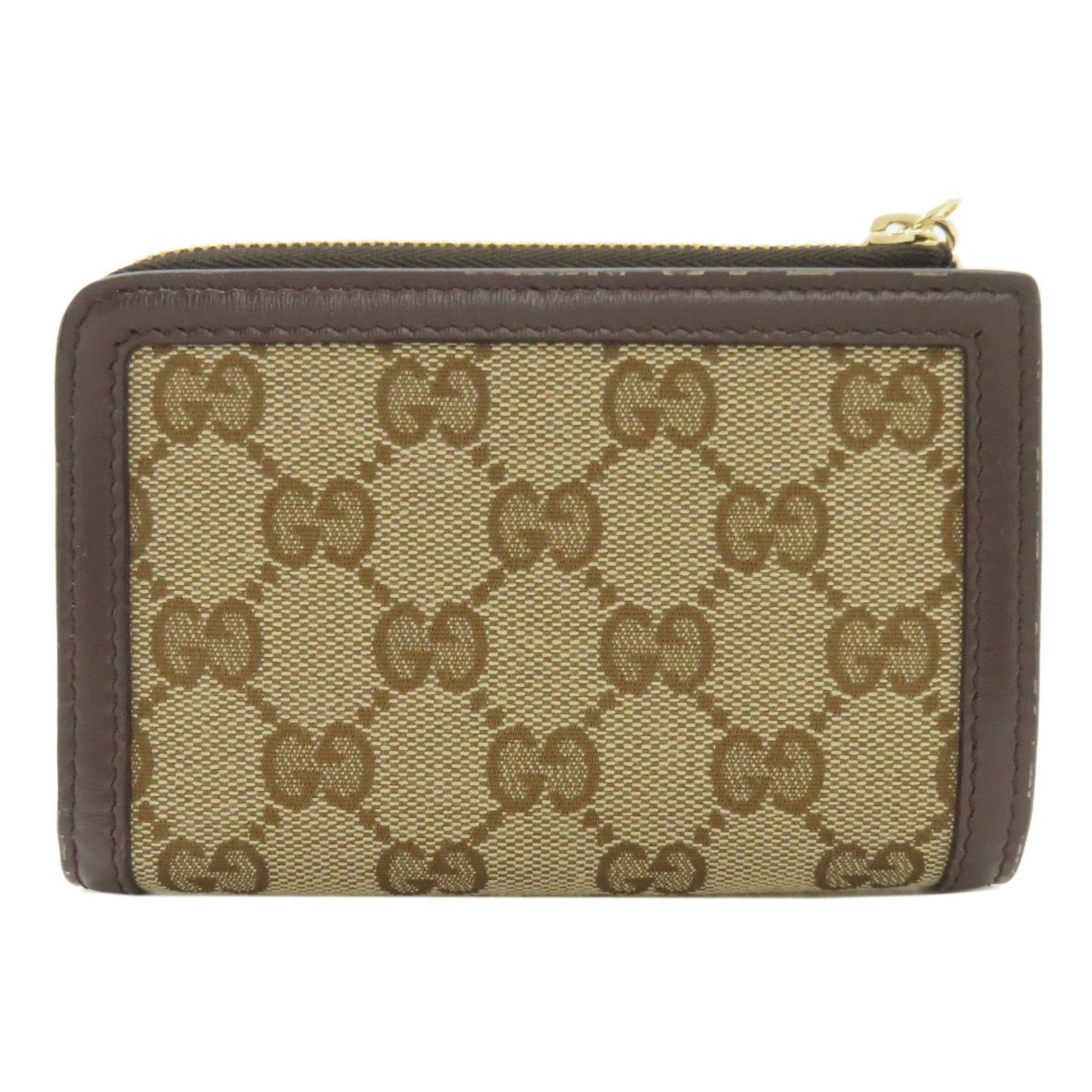 Gucci Gucci 790036 GG Pattern Bifold Wallet Canvas Women's GUCCI Size ONE SIZE - 2 Thumbnail