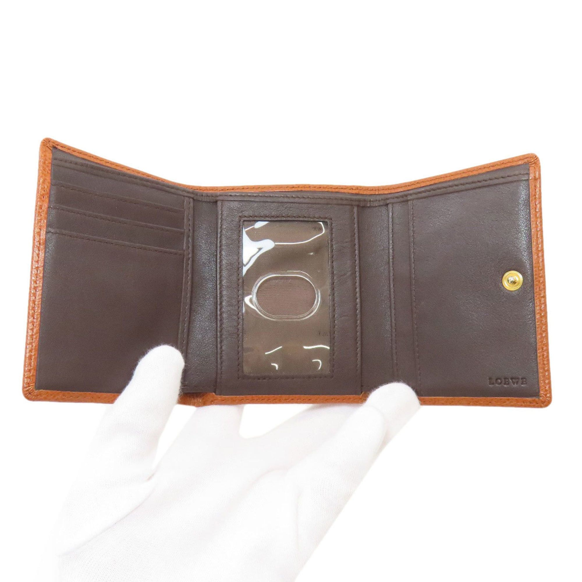 Loewe LOEWE Anagram Bifold Wallet Leather Women's Size ONE SIZE - 4 Thumbnail