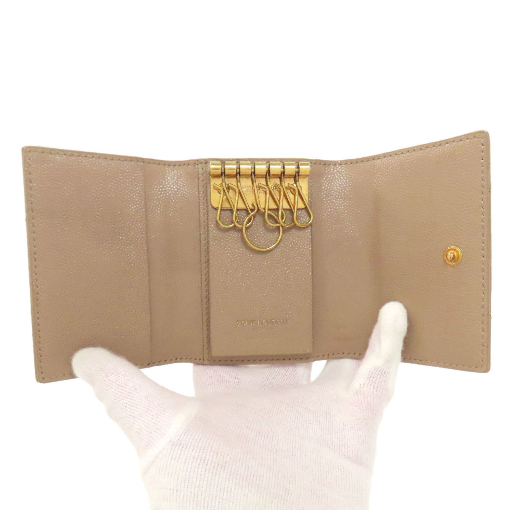 Saint Laurent Paris Saint Laurent logo key case leather women's SAINT LAURENT Size ONE SIZE - 4 Thumbnail