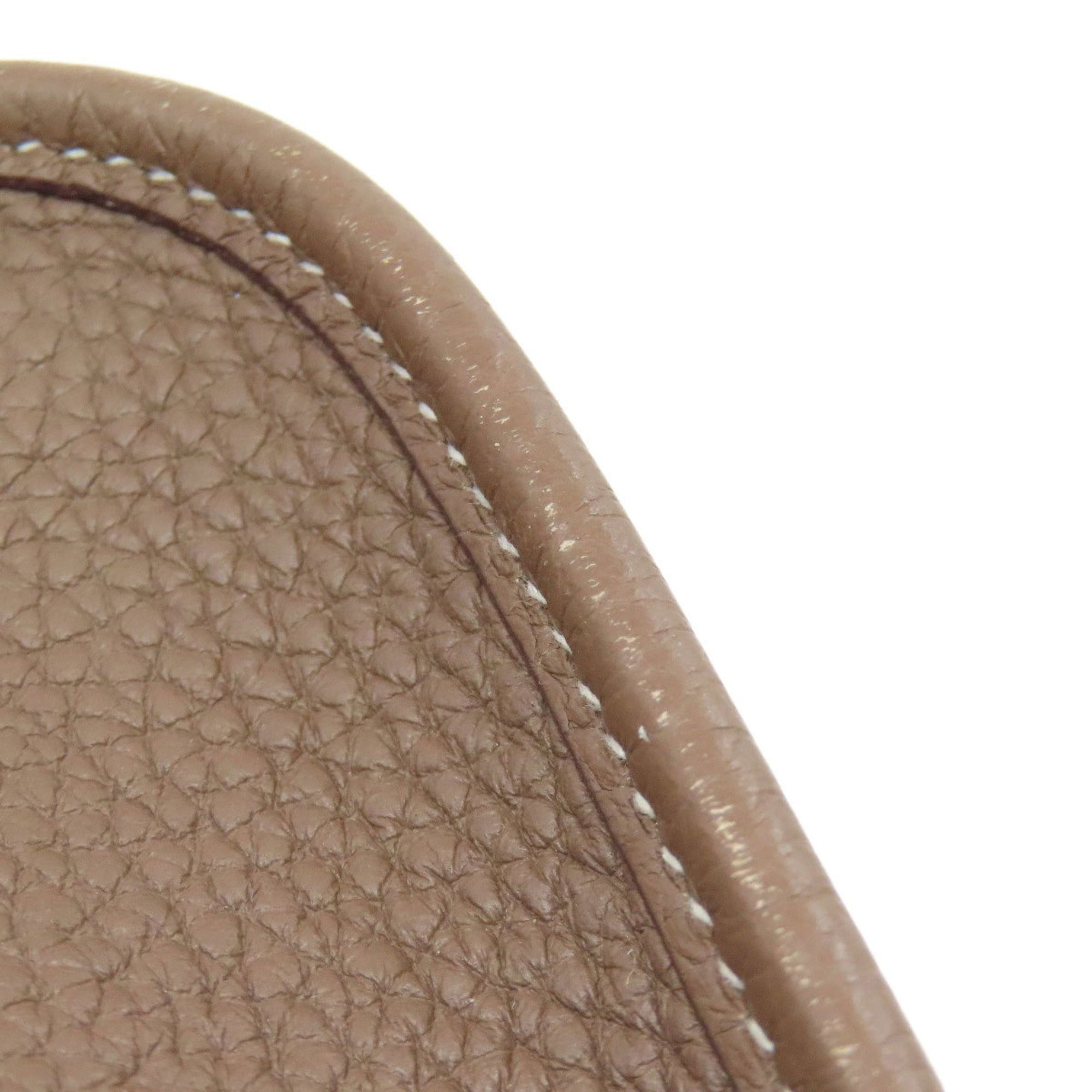 Hermes Hermès Evelyn TPM Etoupe Shoulder Bag with Silver Hardware, Taurillon, Women's, HERMES Size ONE SIZE - 14 Thumbnail