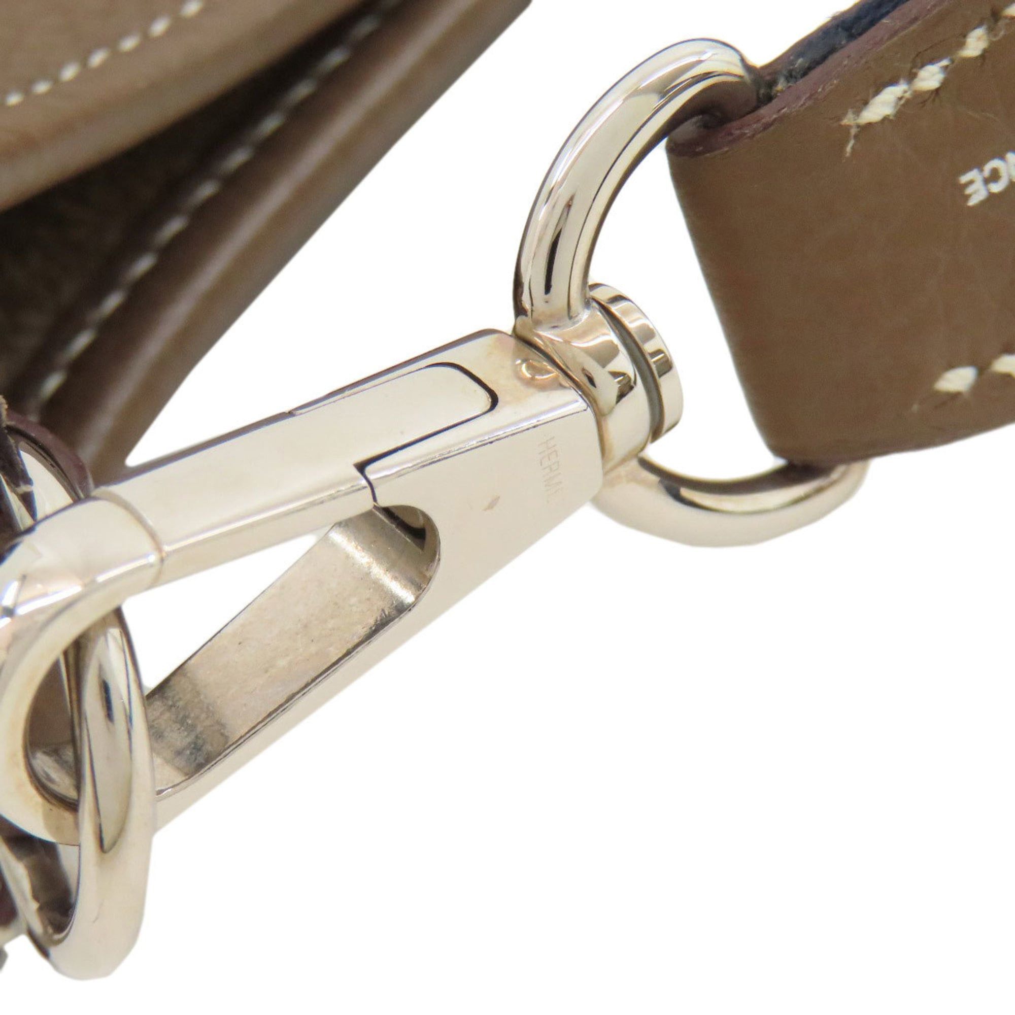 Hermes Hermès Evelyn TPM Etoupe Shoulder Bag with Silver Hardware, Taurillon, Women's, HERMES Size ONE SIZE - 11 Thumbnail