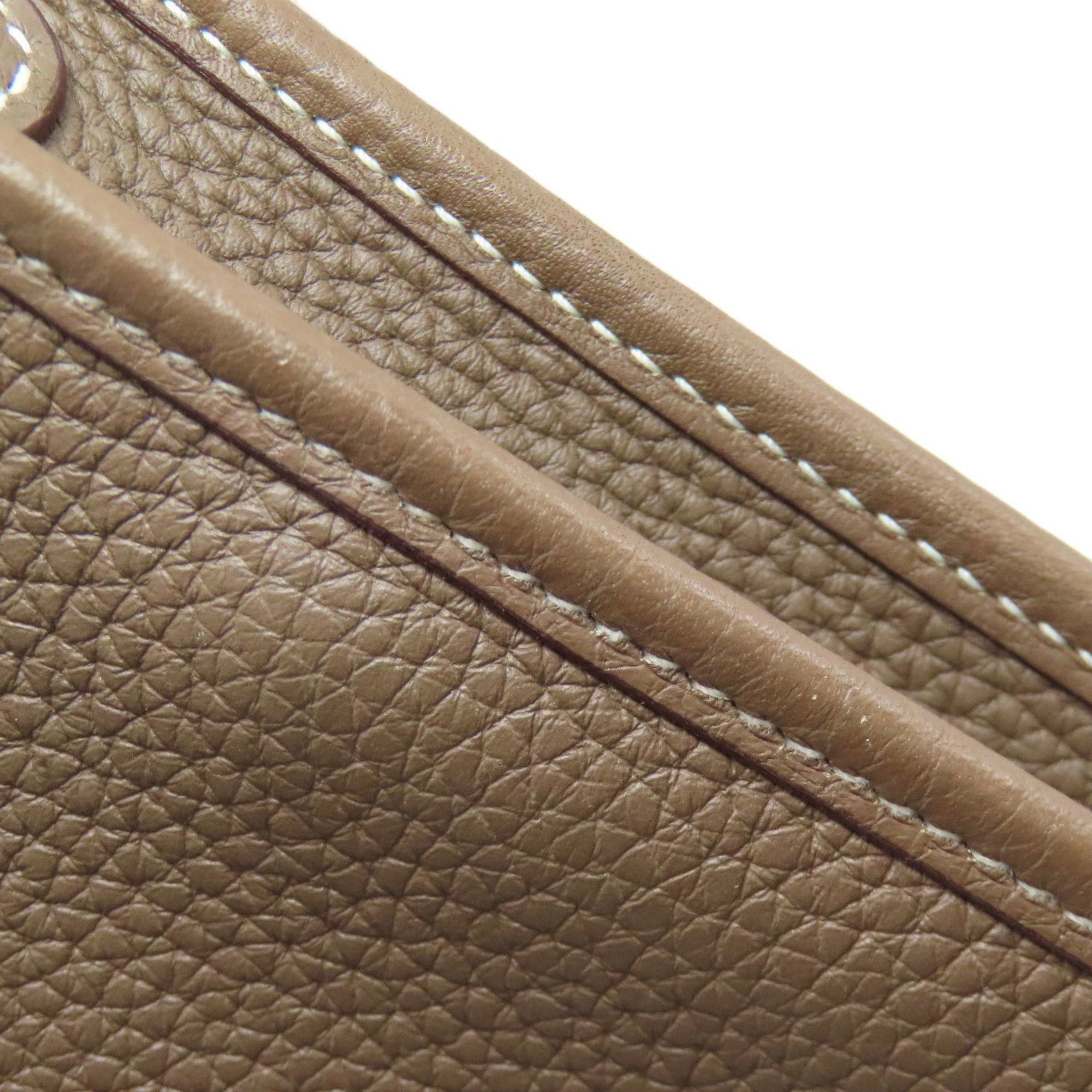 Hermes Hermès Evelyn TPM Etoupe Shoulder Bag with Silver Hardware, Taurillon, Women's, HERMES Size ONE SIZE - 15 Thumbnail