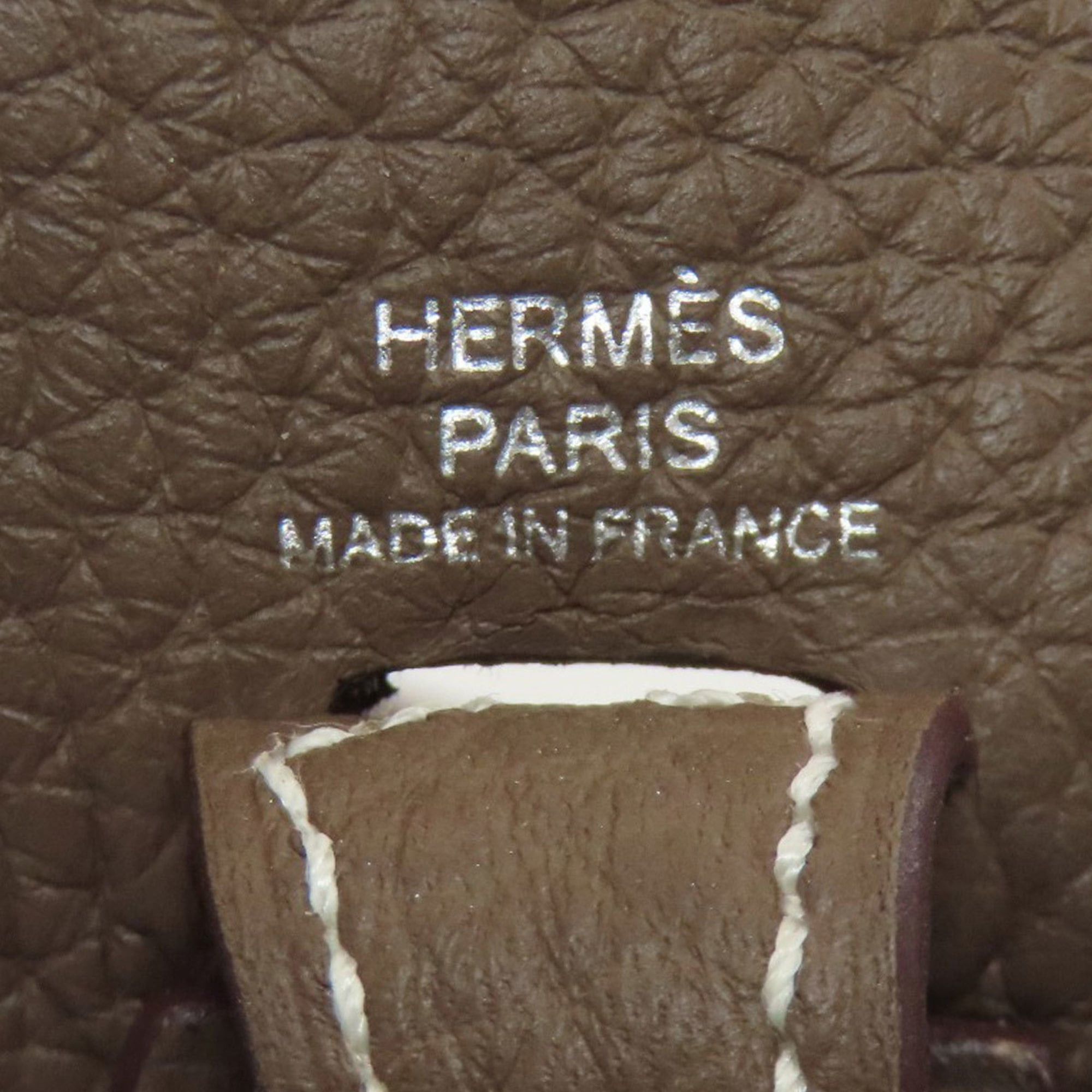 Hermes Hermès Evelyn TPM Etoupe Shoulder Bag with Silver Hardware, Taurillon, Women's, HERMES Size ONE SIZE - 6 Thumbnail