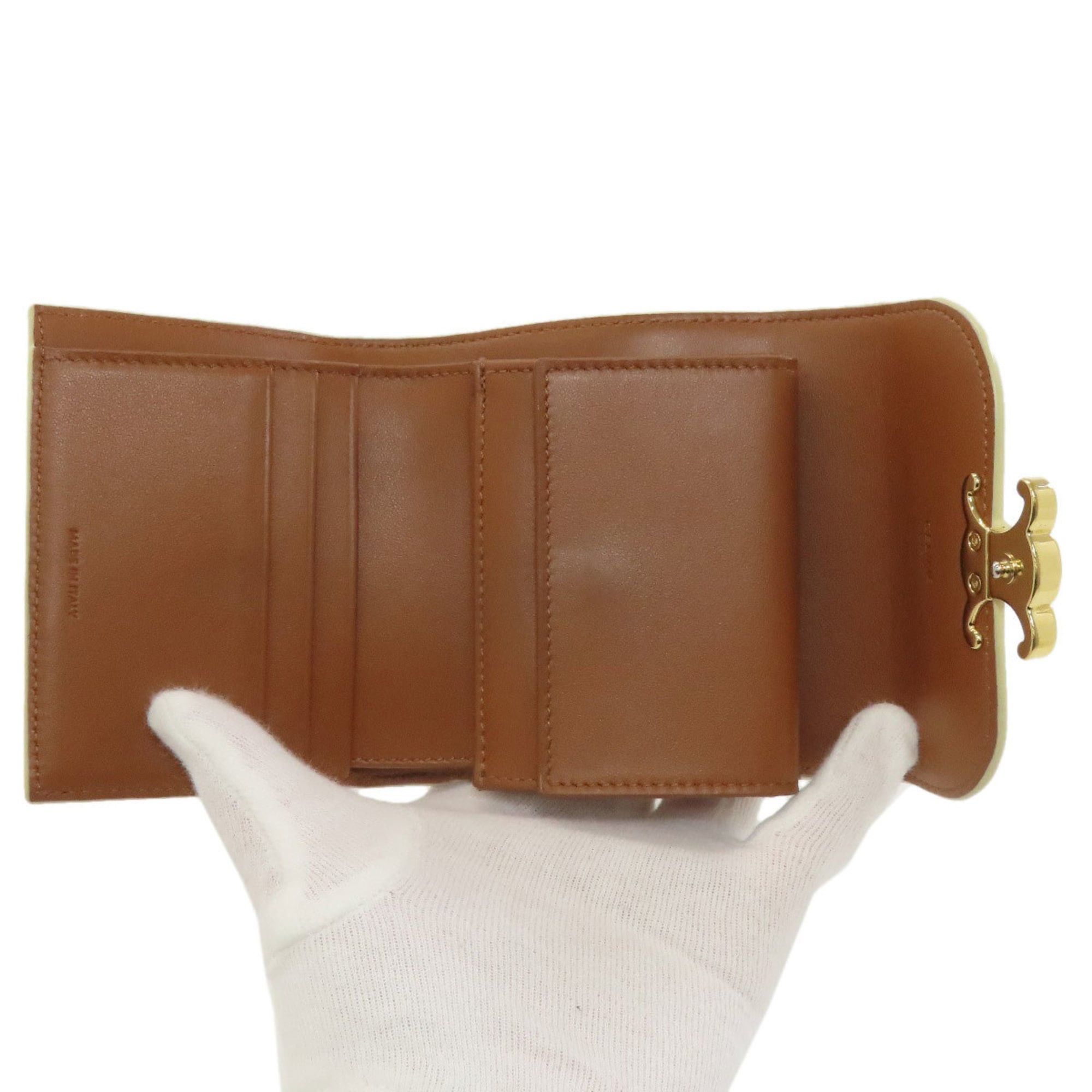 Celine Celine Macadam Tri-fold Wallet, Bi-fold Leather, Women's, CELINE Size ONE SIZE - 4 Thumbnail