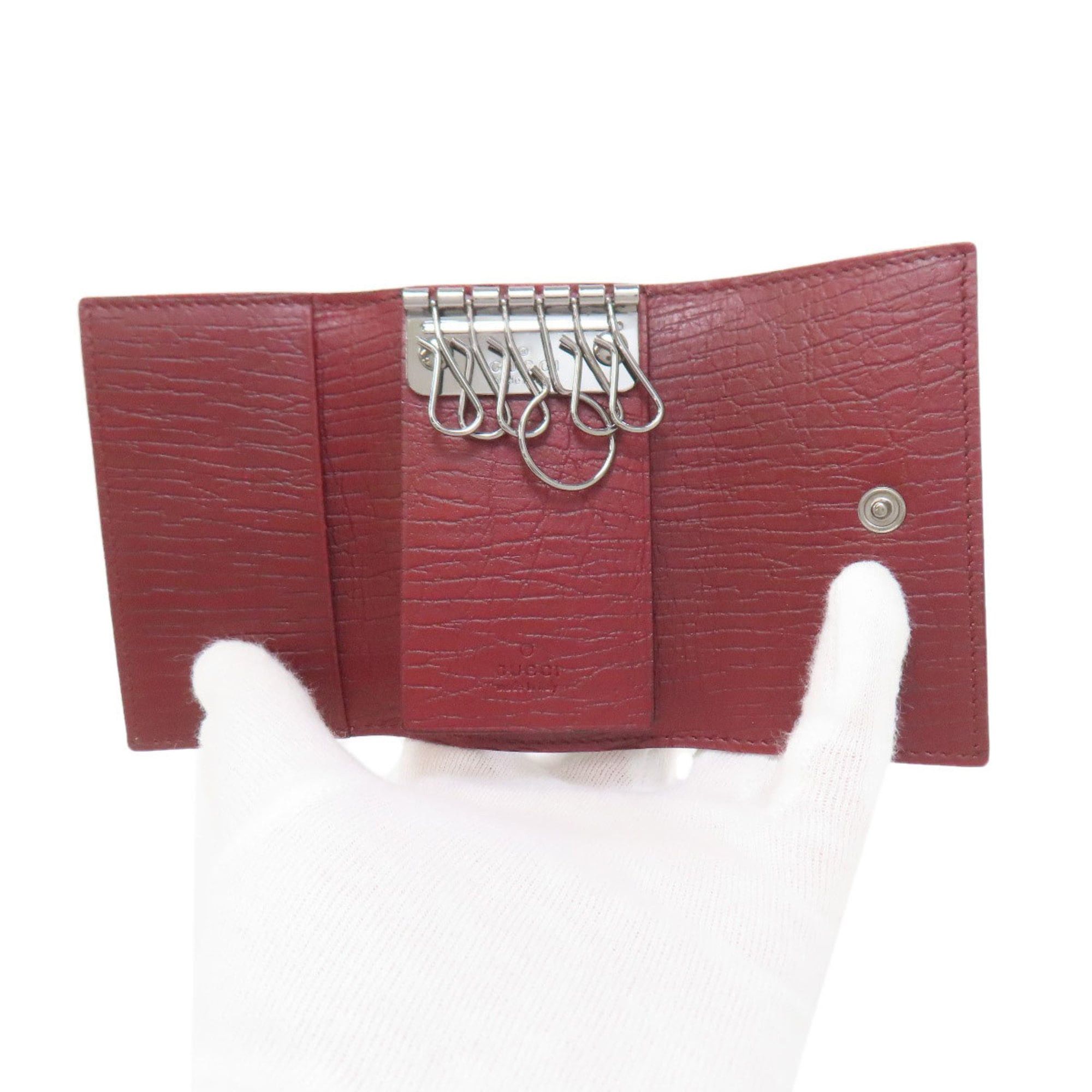 Gucci Gucci 115063 GG Supreme Key Case PVC Women's GUCCI Size ONE SIZE - 4 Thumbnail