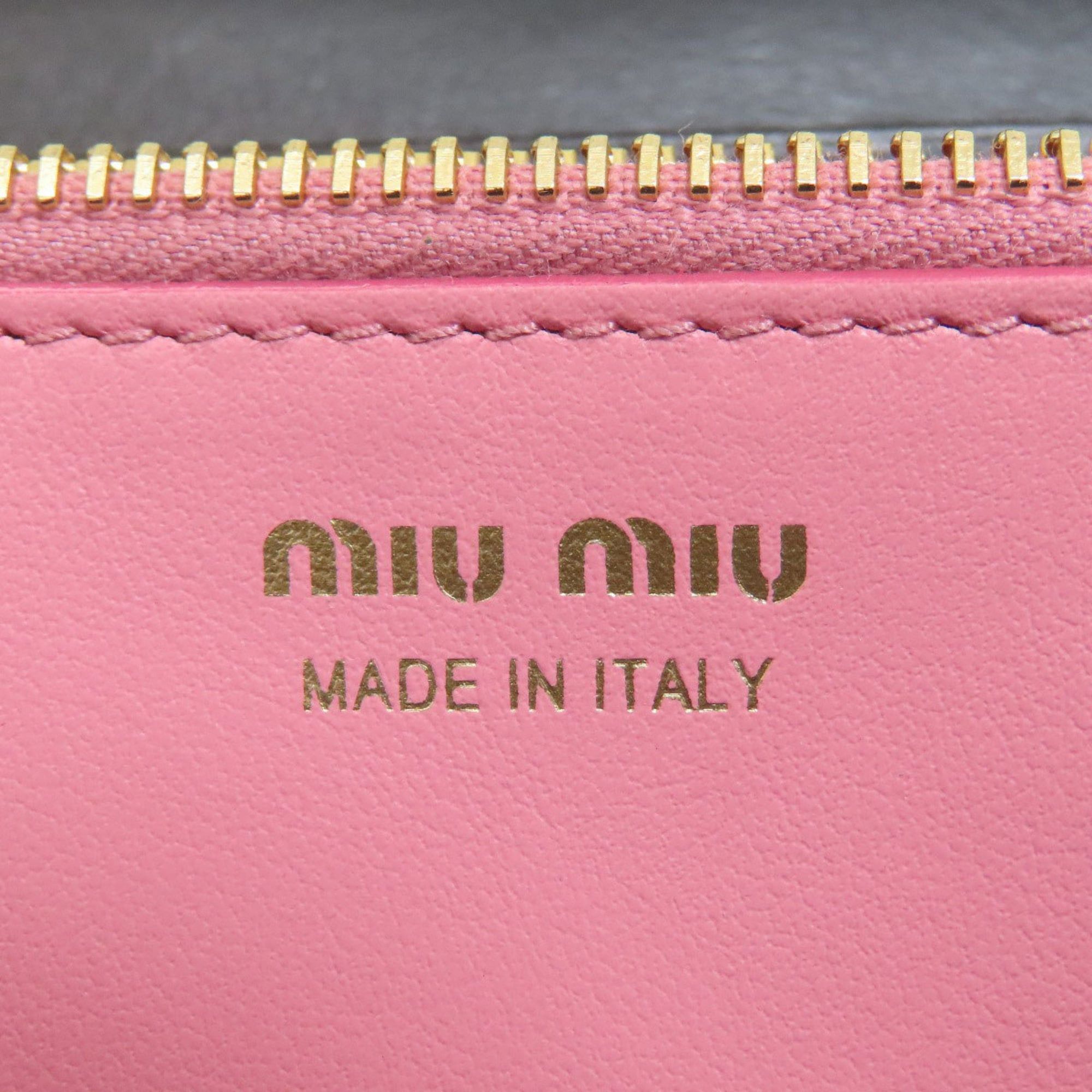 Miu Miu Miu Miu Miu Ribbon Motif Long Wallet Leather Women's MIUMIU Size ONE SIZE - 7 Thumbnail