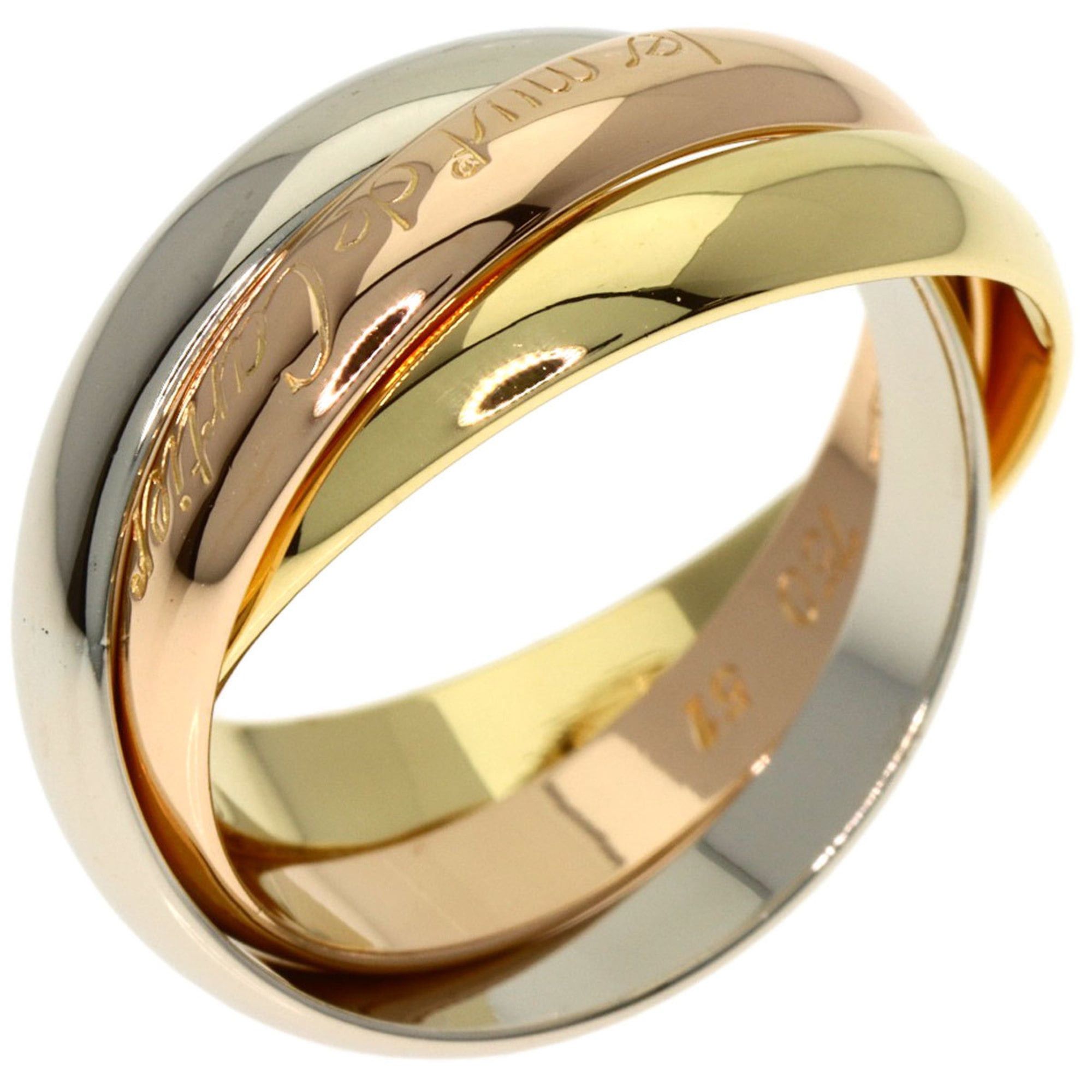 Cartier Cartier Trinity #51 Ring, 18K Yellow Gold/18KPG/18KWG, Women's Size ONE SIZE - 2 Thumbnail