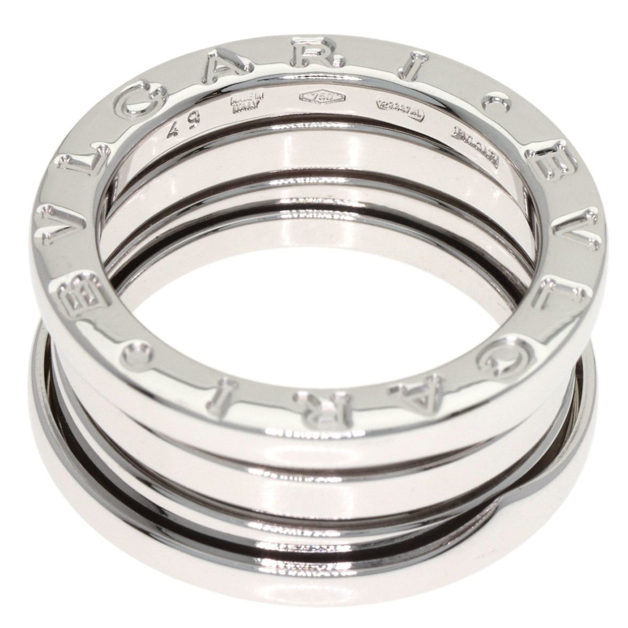 Bvlgari BVLGARI B-zero1 3-Band #49 Ring in 18K White Gold for Women Size ONE SIZE - 4 Thumbnail