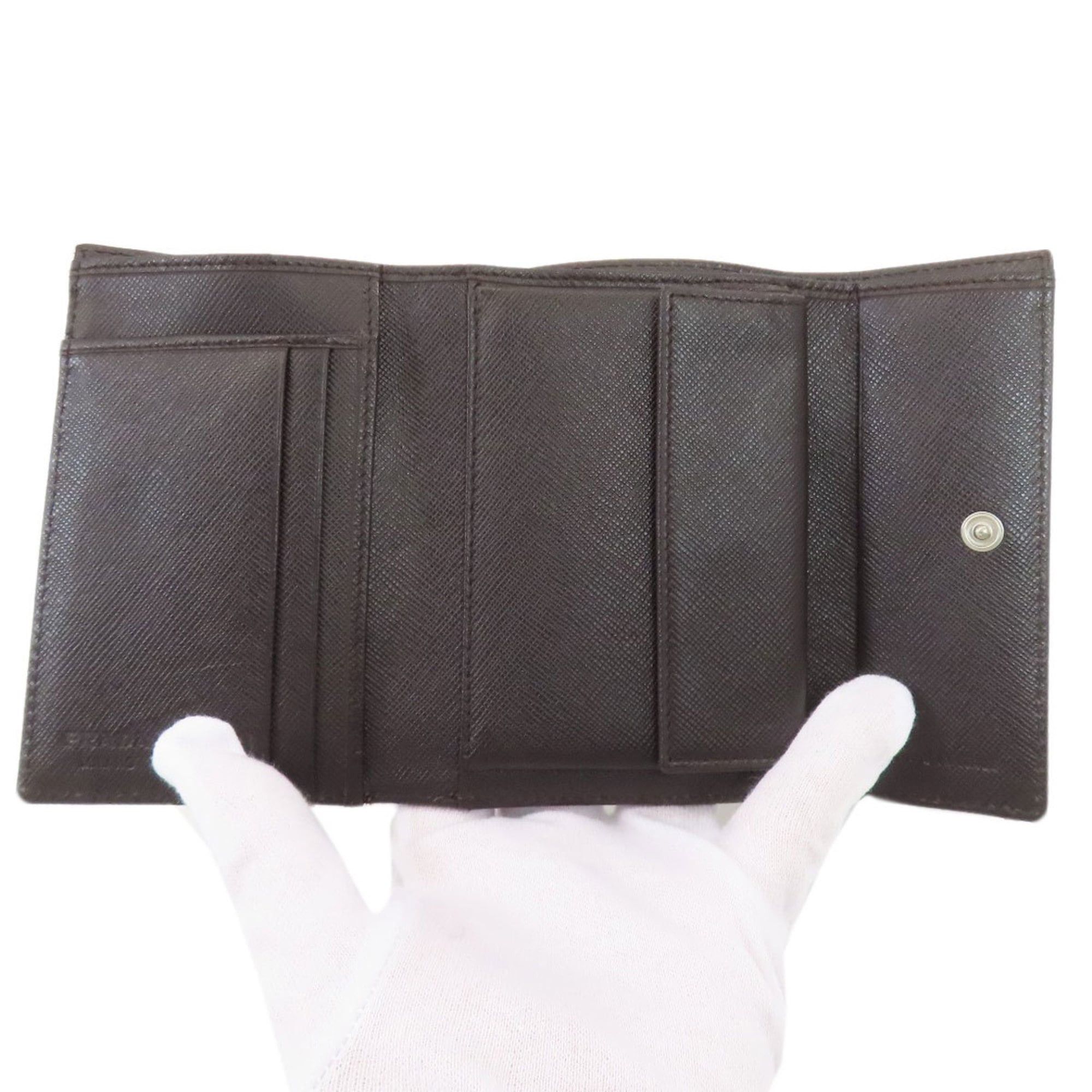 Prada Prada logo hardware bifold wallet nylon material women's PRADA Size ONE SIZE - 4 Thumbnail