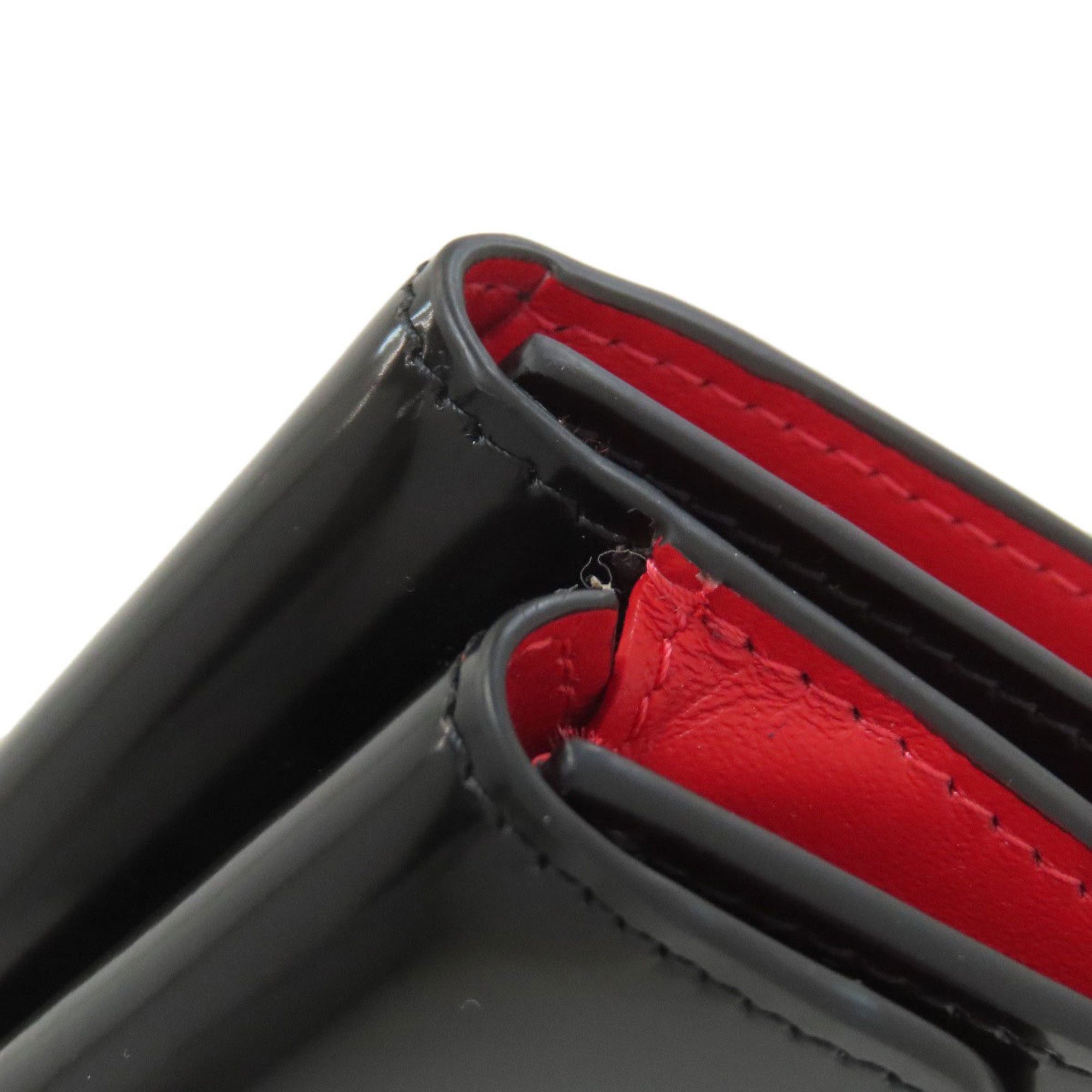 Christian Louboutin Christian Louboutin Compact Wallet, Tri-fold Bi-fold Patent Leather, Women's Size ONE SIZE - 14 Thumbnail