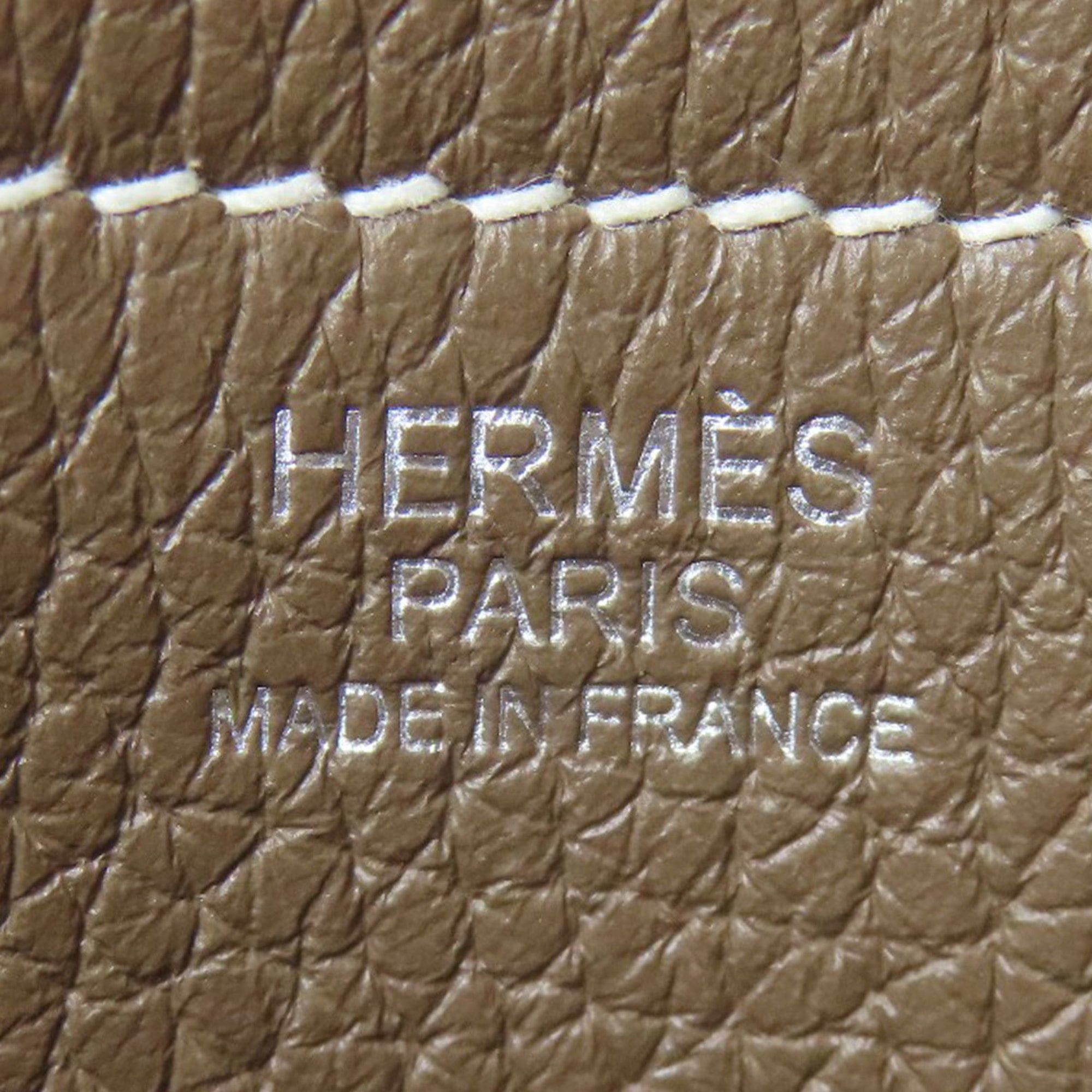 Hermes Hermes Hermès Cabas Serie 31 Etoupe Tote Bag in Taurillon for Women Size ONE SIZE - 6 Thumbnail