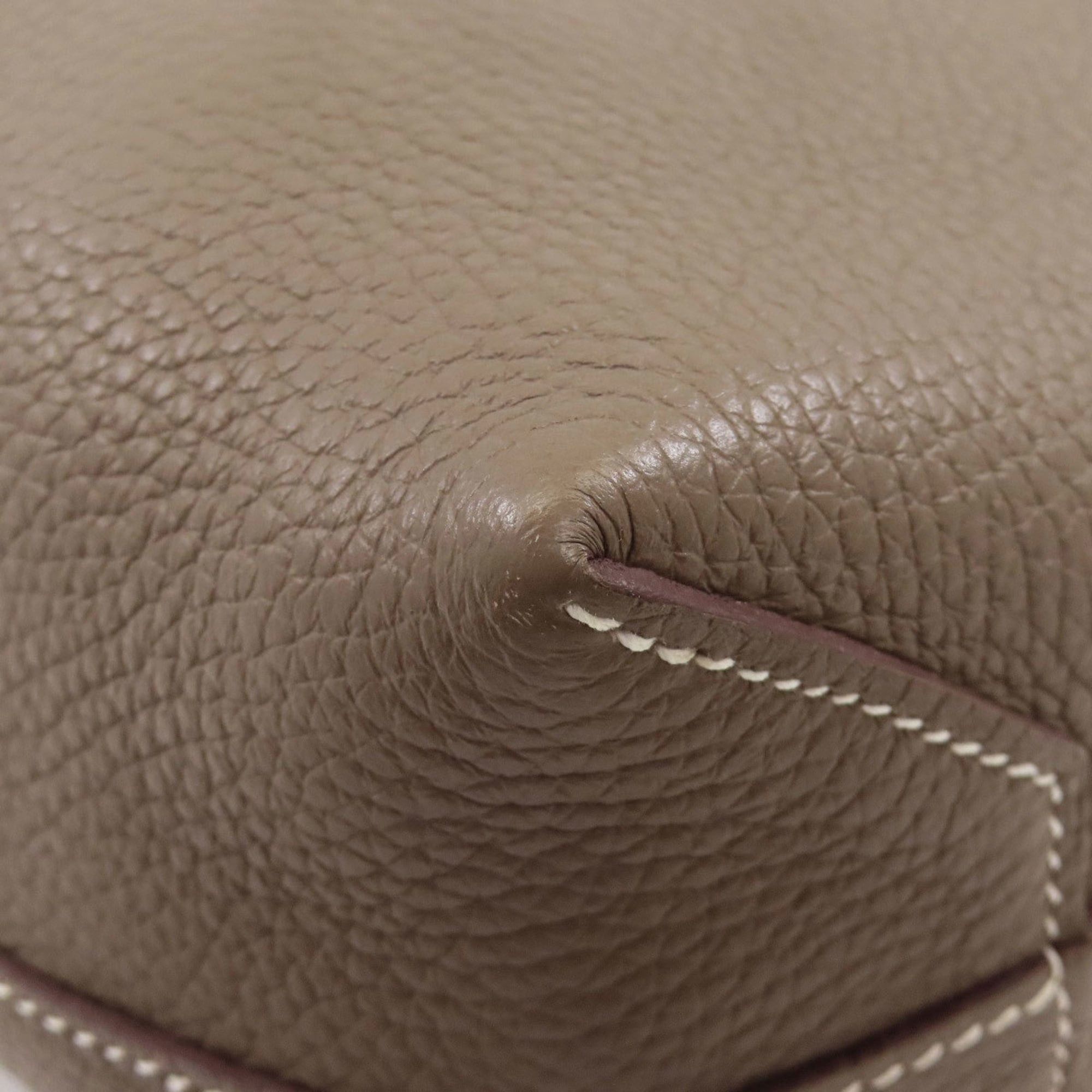 Hermes Hermes Hermès Cabas Serie 31 Etoupe Tote Bag in Taurillon for Women Size ONE SIZE - 14 Thumbnail