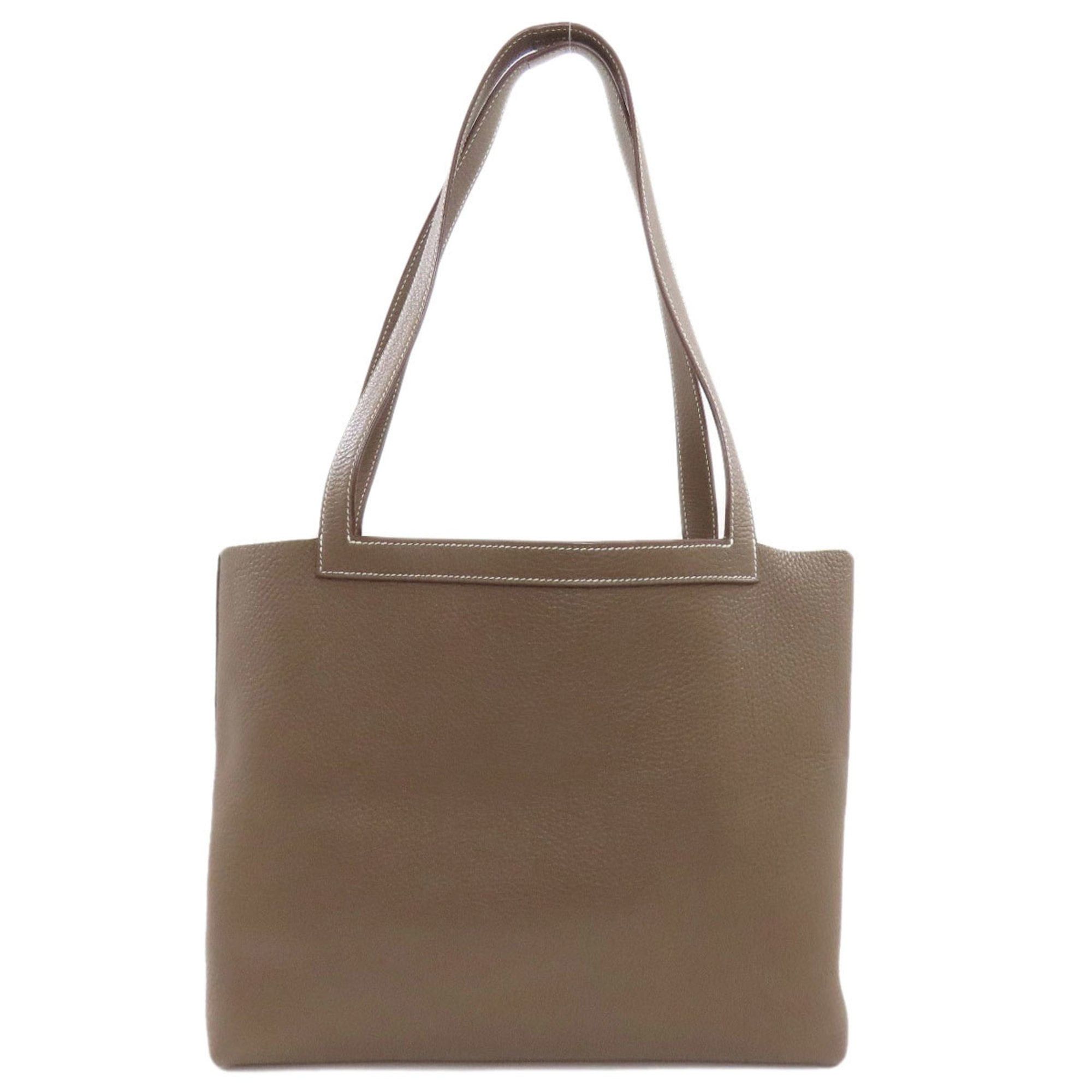 Hermes Hermes Hermès Cabas Serie 31 Etoupe Tote Bag in Taurillon for Women Size ONE SIZE - 2 Thumbnail