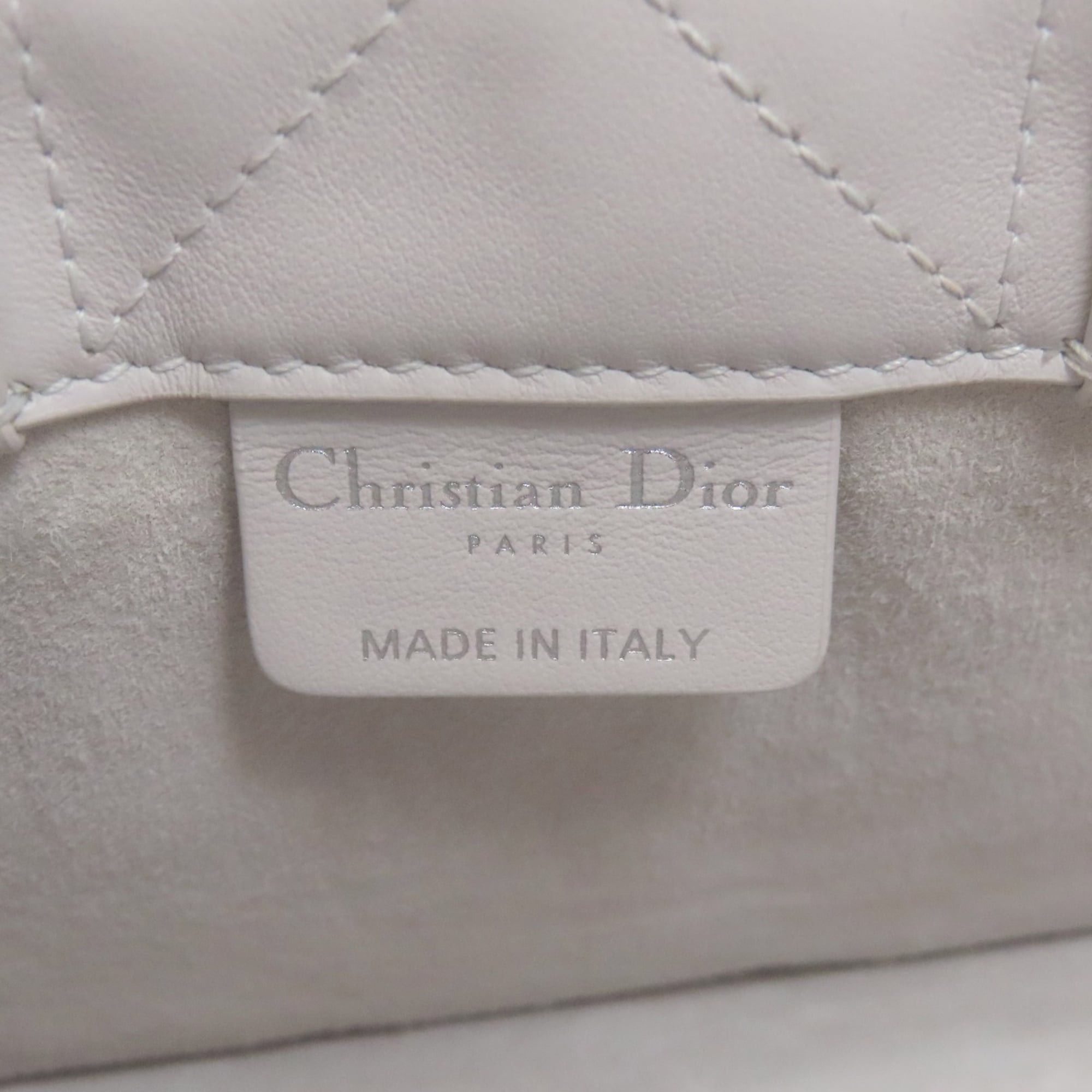 Dior Christian Dior Book Tote Mini Macro Cannage 2-Way Handbag in Calfskin, Women's CHRISTIAN DIOR Size ONE SIZE - 6 Thumbnail