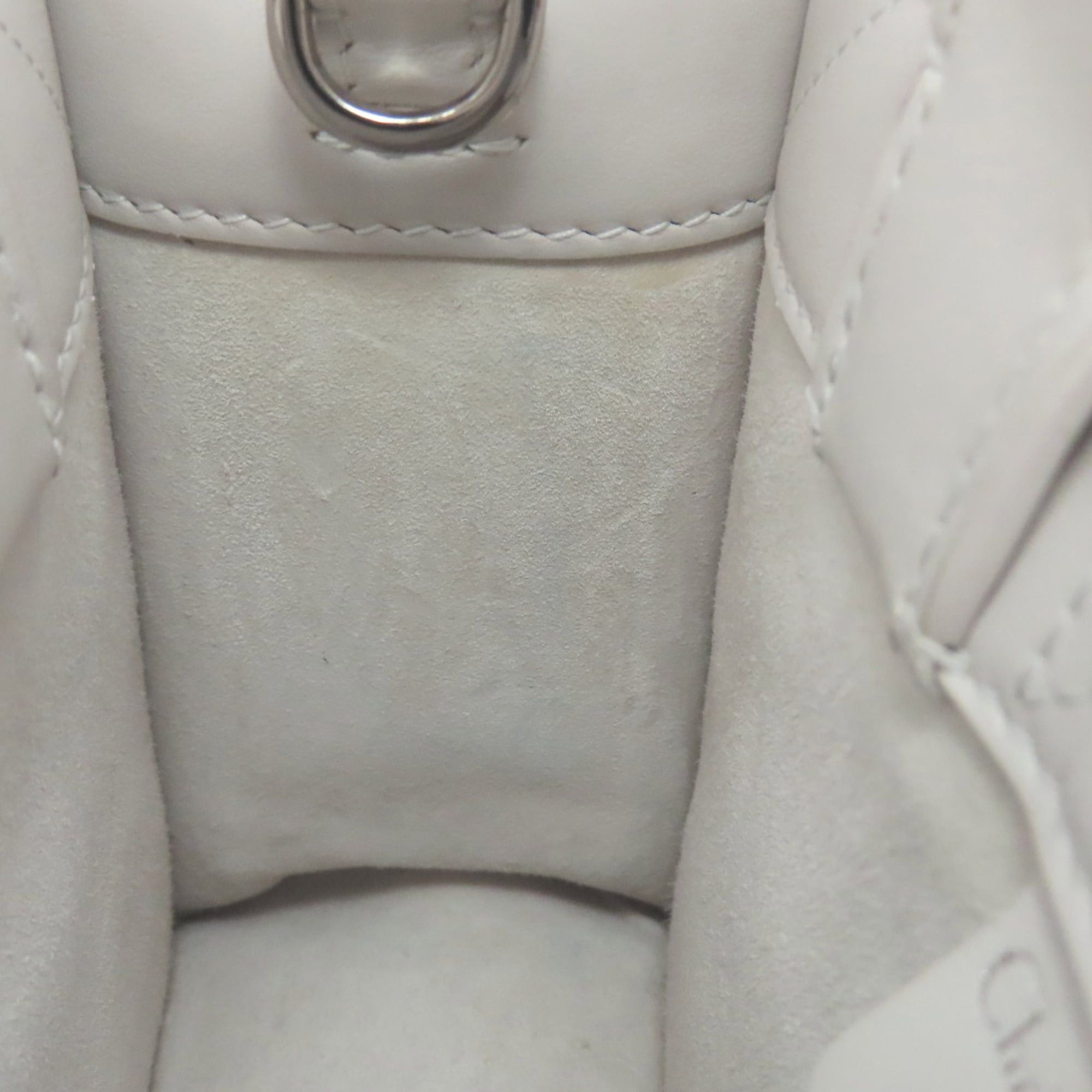 Dior Christian Dior Book Tote Mini Macro Cannage 2-Way Handbag in Calfskin, Women's CHRISTIAN DIOR Size ONE SIZE - 10 Thumbnail