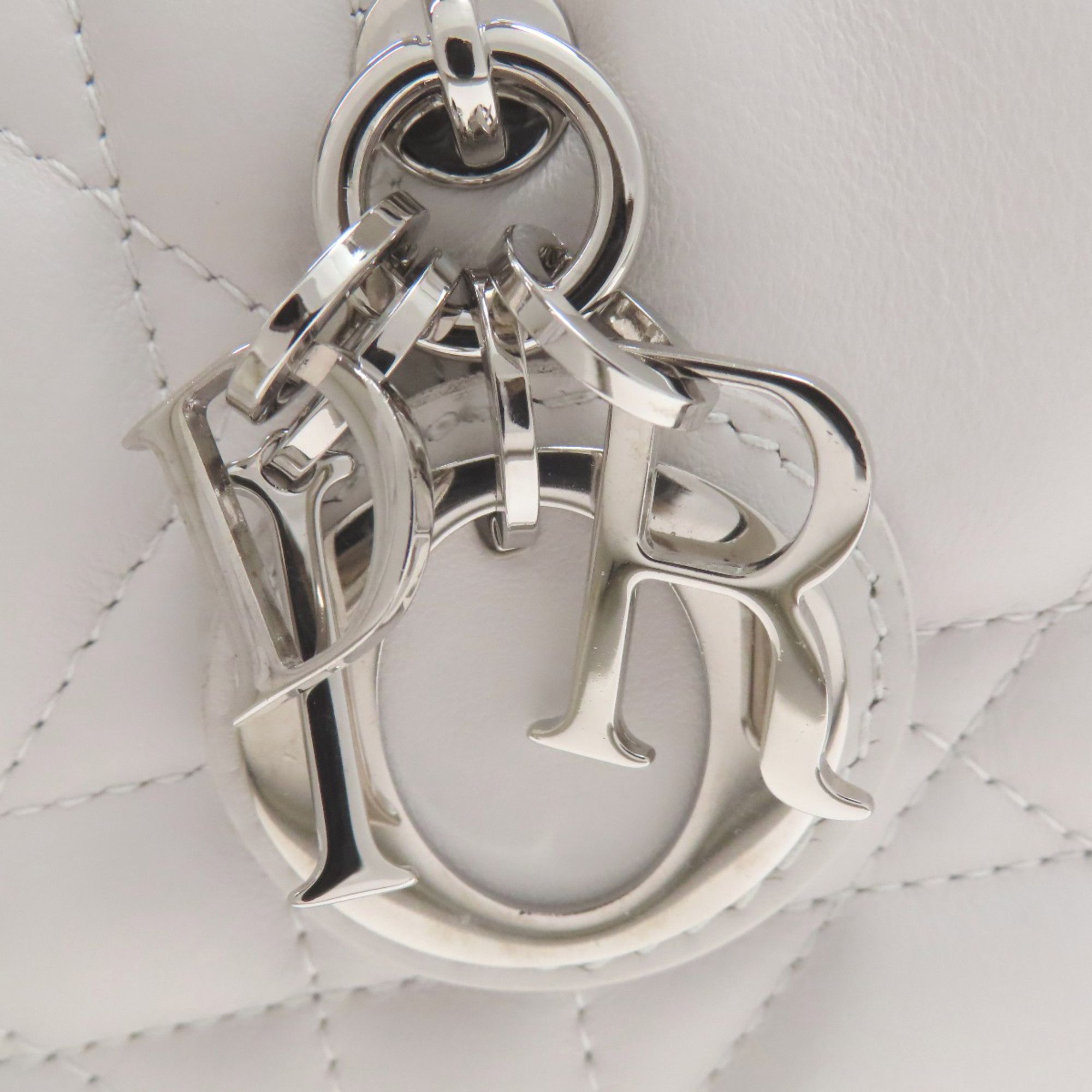 Dior Christian Dior Book Tote Mini Macro Cannage 2-Way Handbag in Calfskin, Women's CHRISTIAN DIOR Size ONE SIZE - 13 Thumbnail