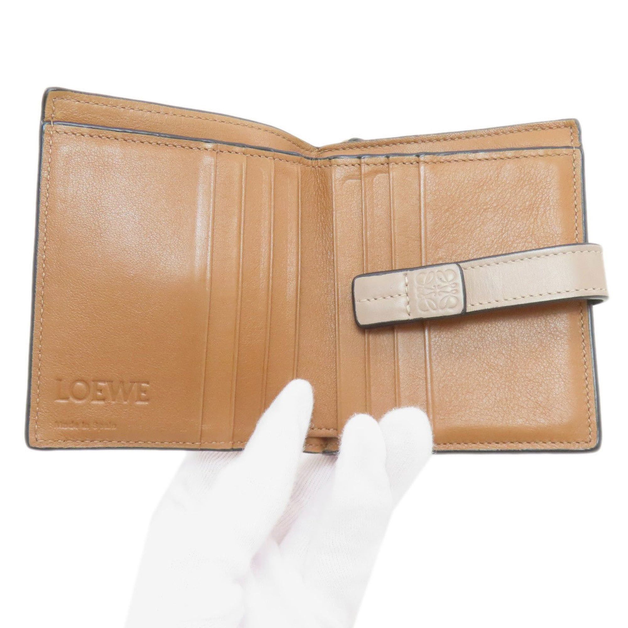 Loewe LOEWE Vertical Bifold Wallet Leather Women's Size ONE SIZE - 4 Thumbnail