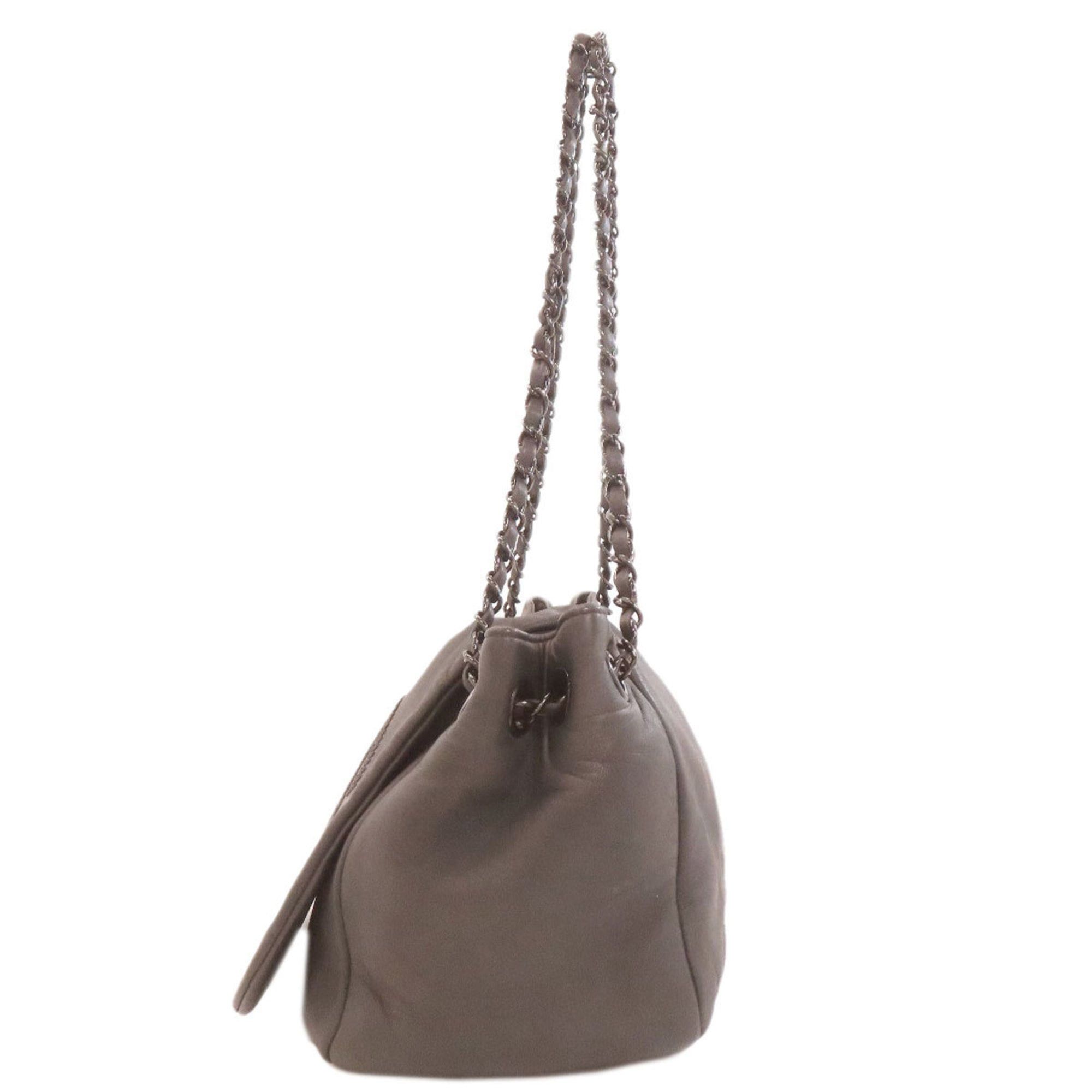 Chanel Chanel Chain Shoulder Bag with Coco Mark, Lambskin, Women's, CHANEL Size ONE SIZE - 3 Thumbnail