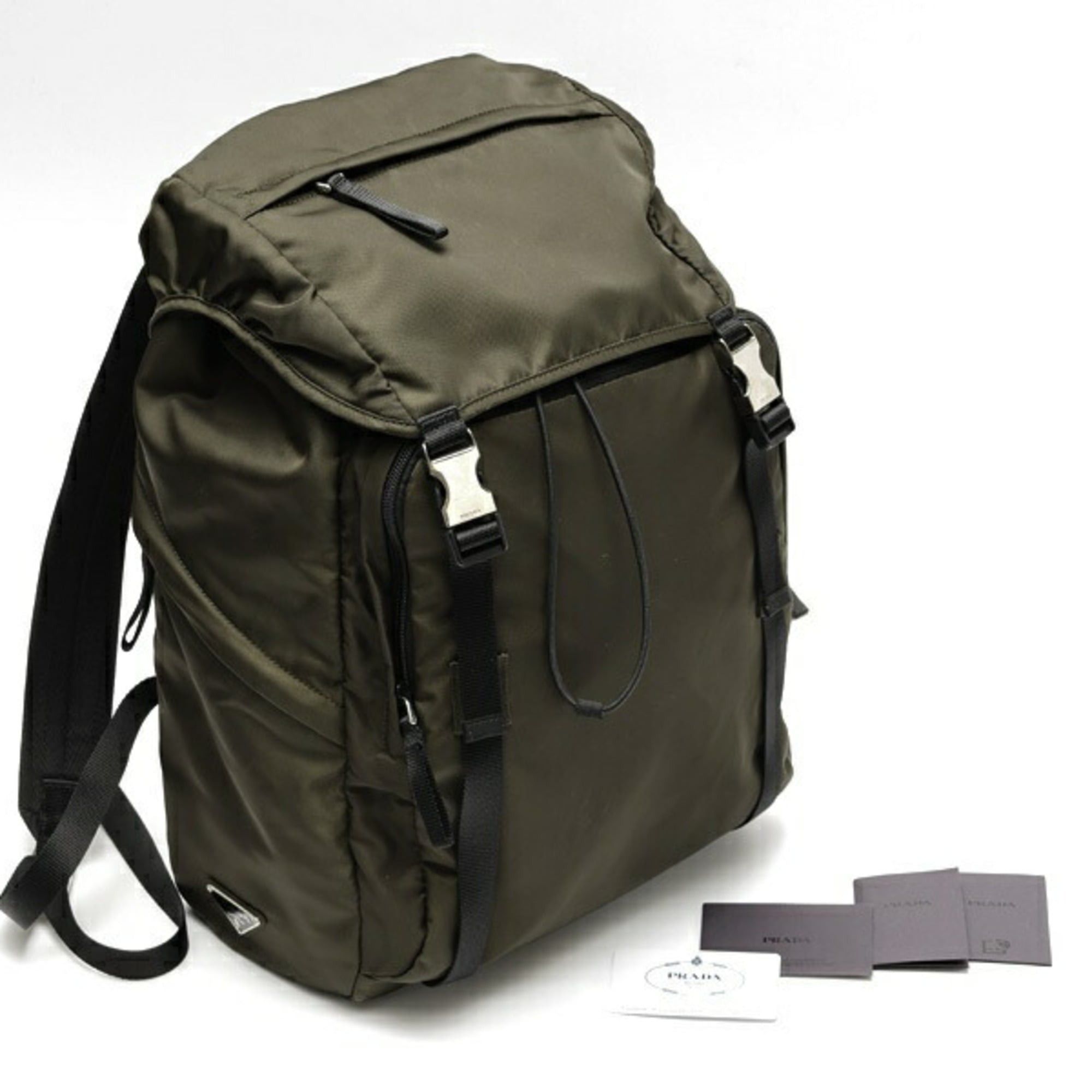 Prada Prada Backpack 2VZ062 Nylon Mimetico (Khaki) Size ONE SIZE - 10 Thumbnail