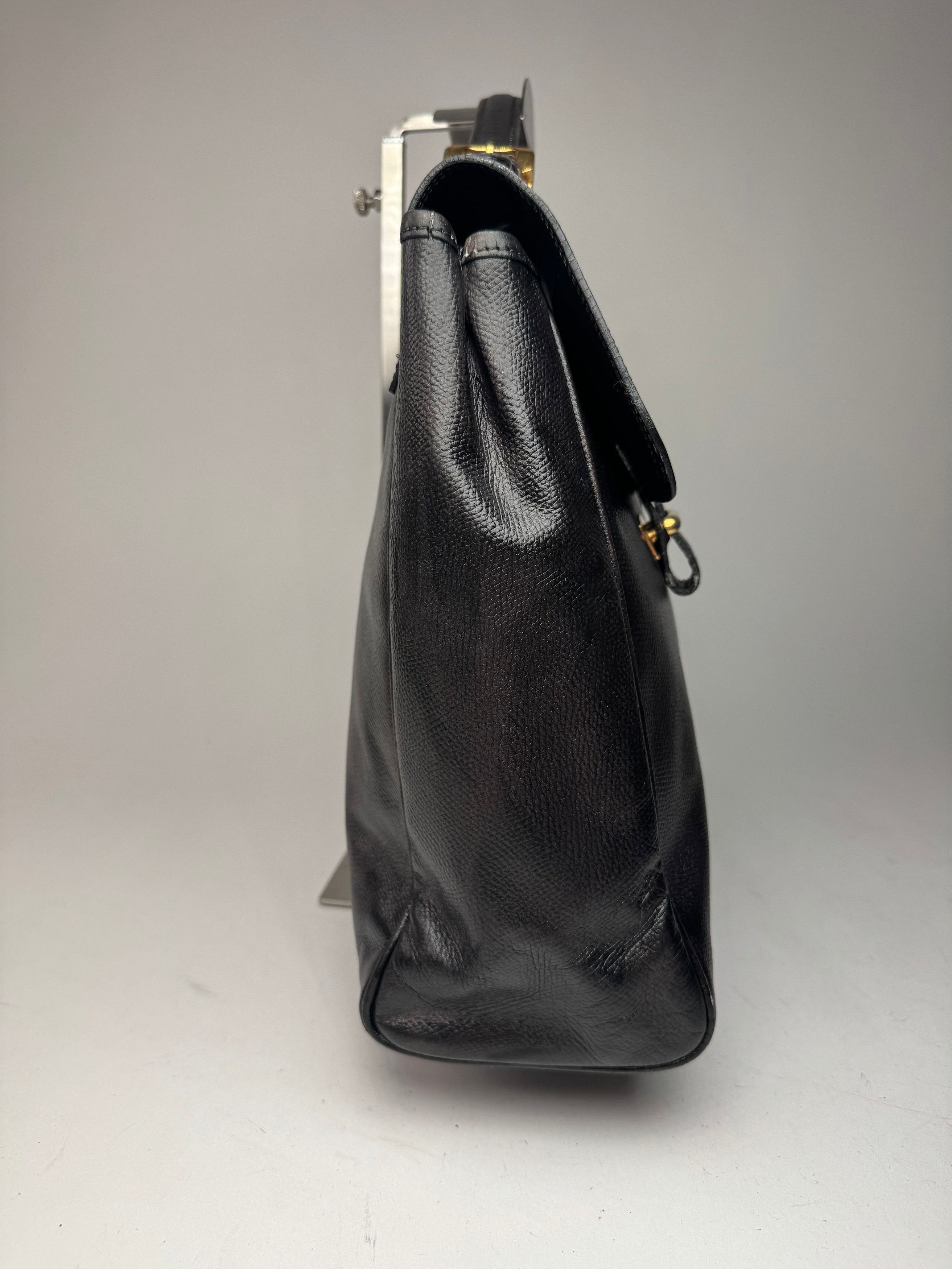 Loewe Vintage 2 Way Leather Bag brown black Size ONE SIZE - 9 Thumbnail