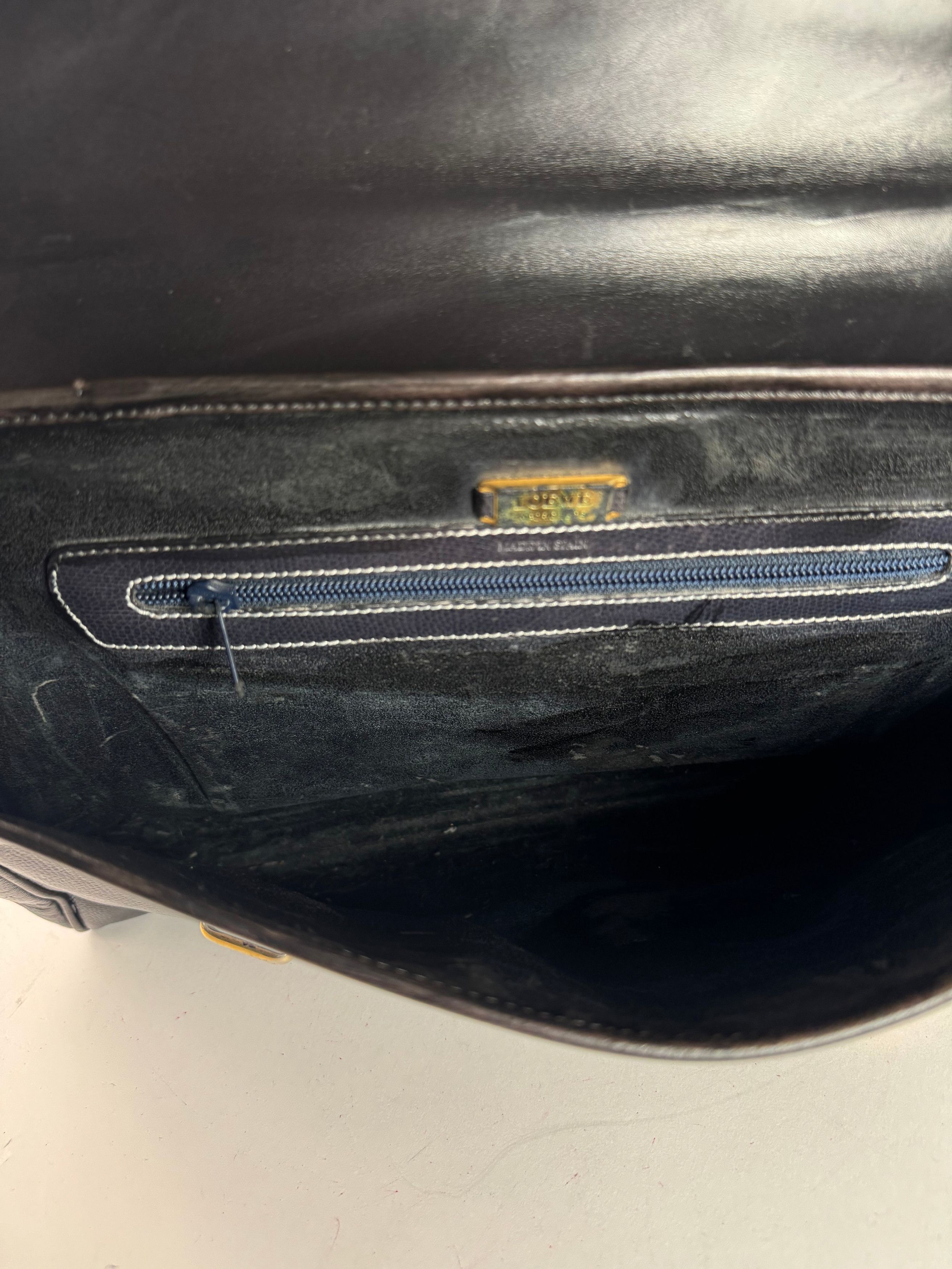 Loewe Vintage 2 Way Leather Bag brown black Size ONE SIZE - 3 Thumbnail