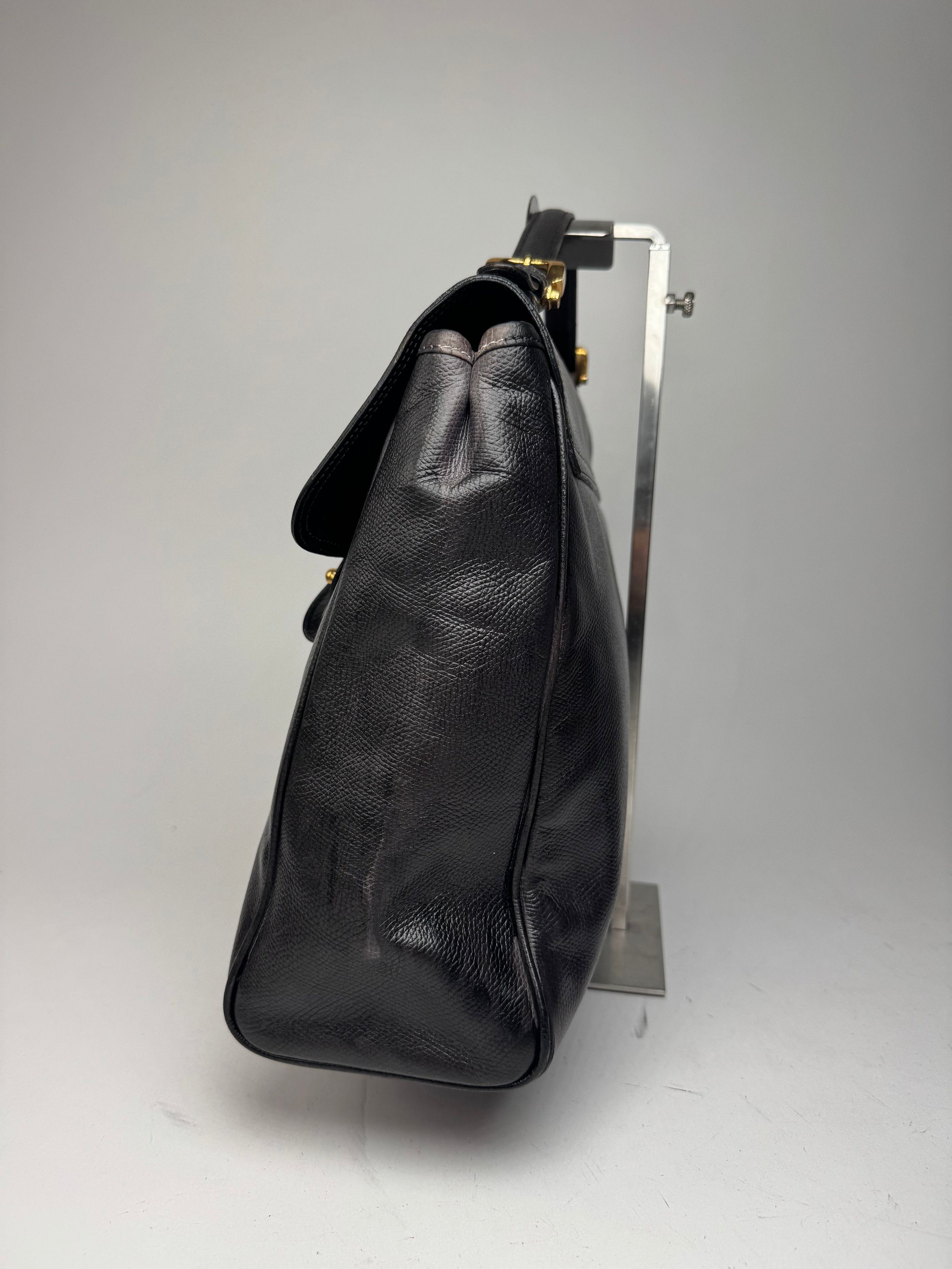 Loewe Vintage 2 Way Leather Bag brown black Size ONE SIZE - 4 Thumbnail