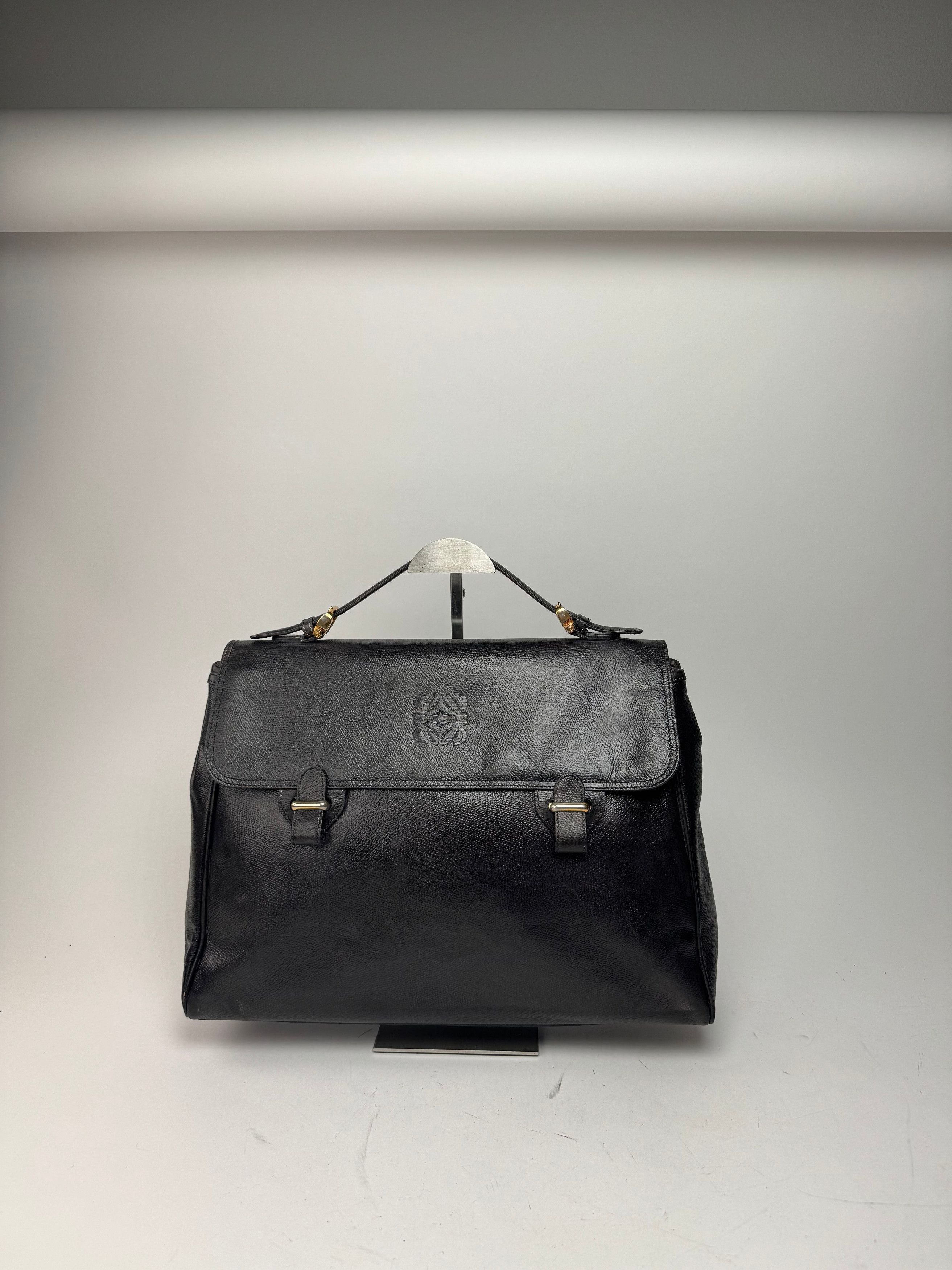 Loewe Vintage 2 Way Leather Bag brown black Size ONE SIZE - 15 Thumbnail