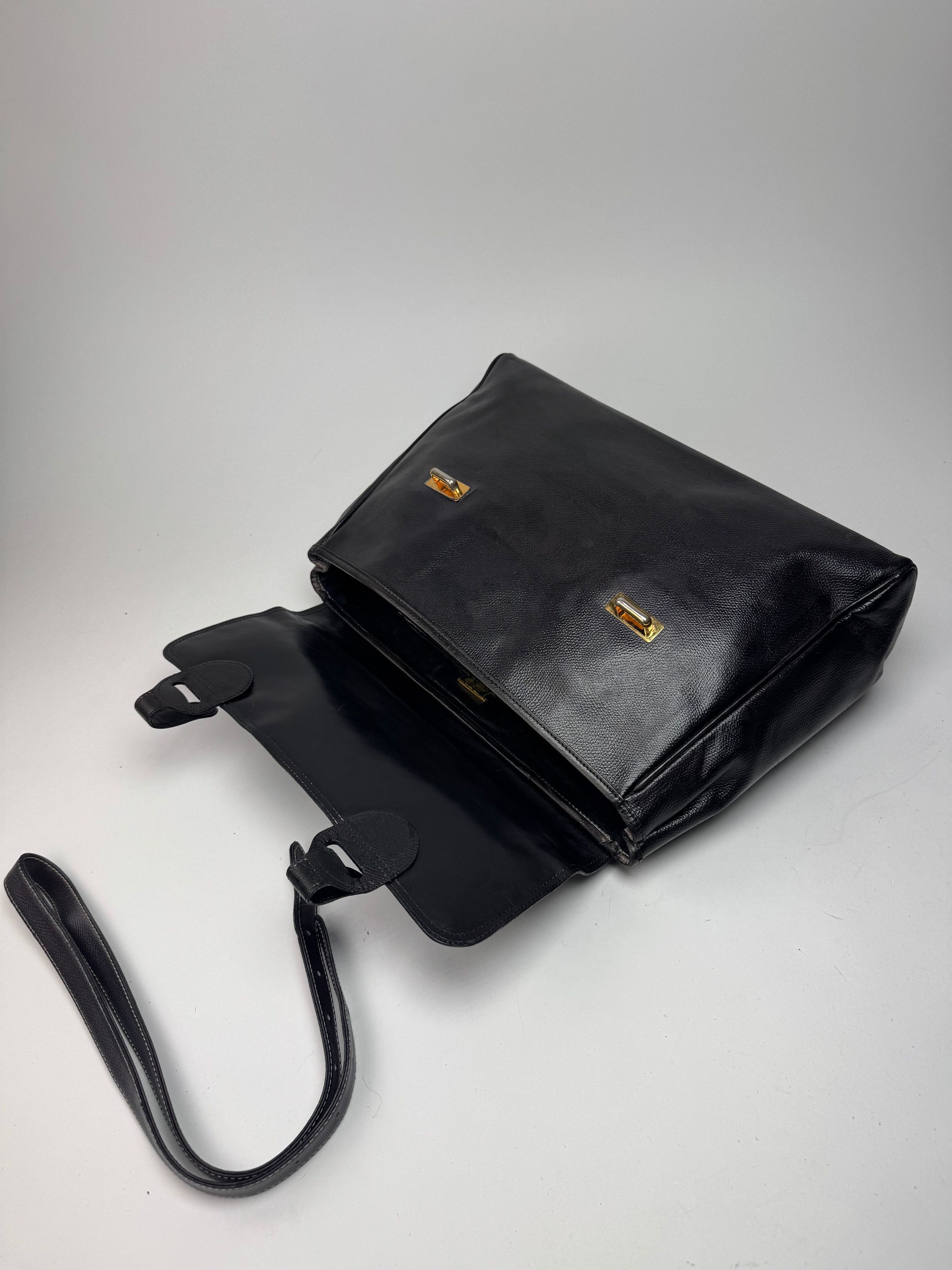 Loewe Vintage 2 Way Leather Bag brown black Size ONE SIZE - 6 Thumbnail