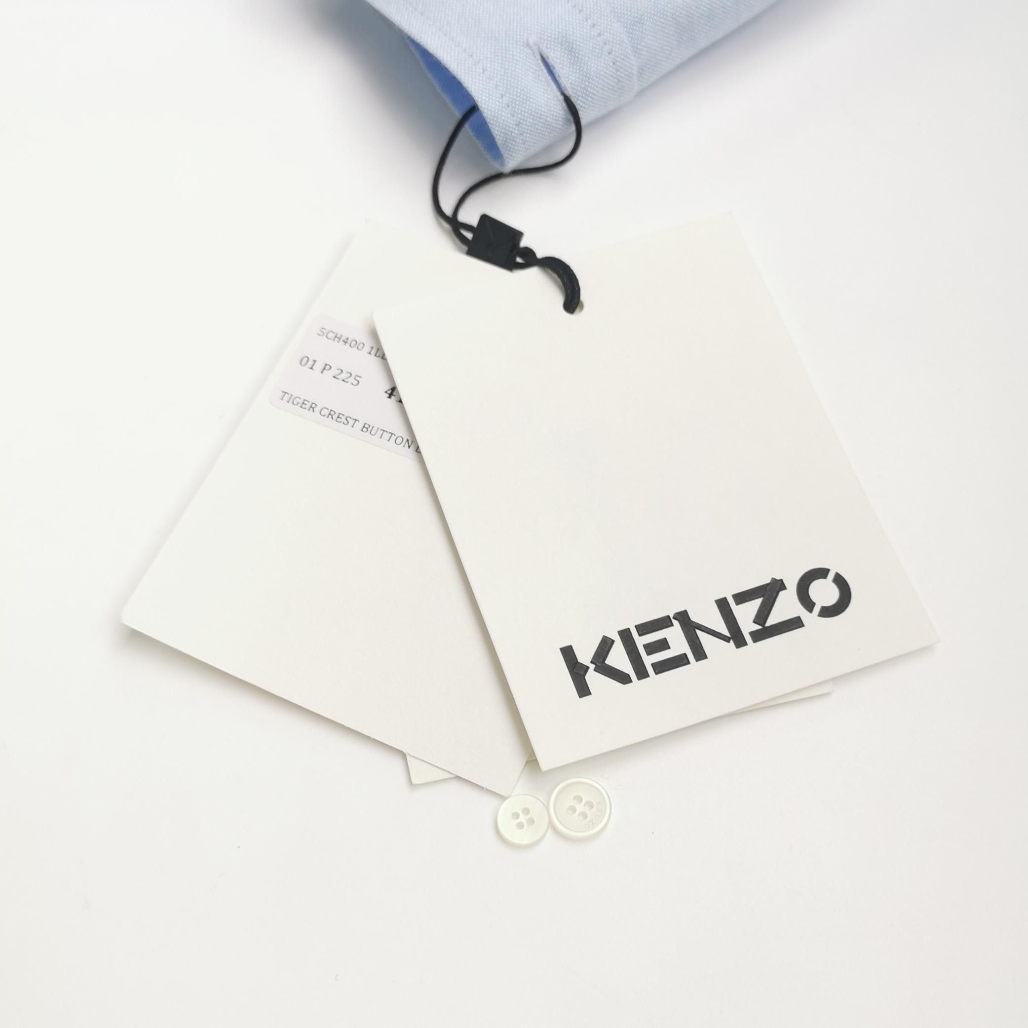 Kenzo Kenzo Cotton Button-Down Collar Shirt L/41 Size US L / EU 52-54 / 3 - 8 Thumbnail