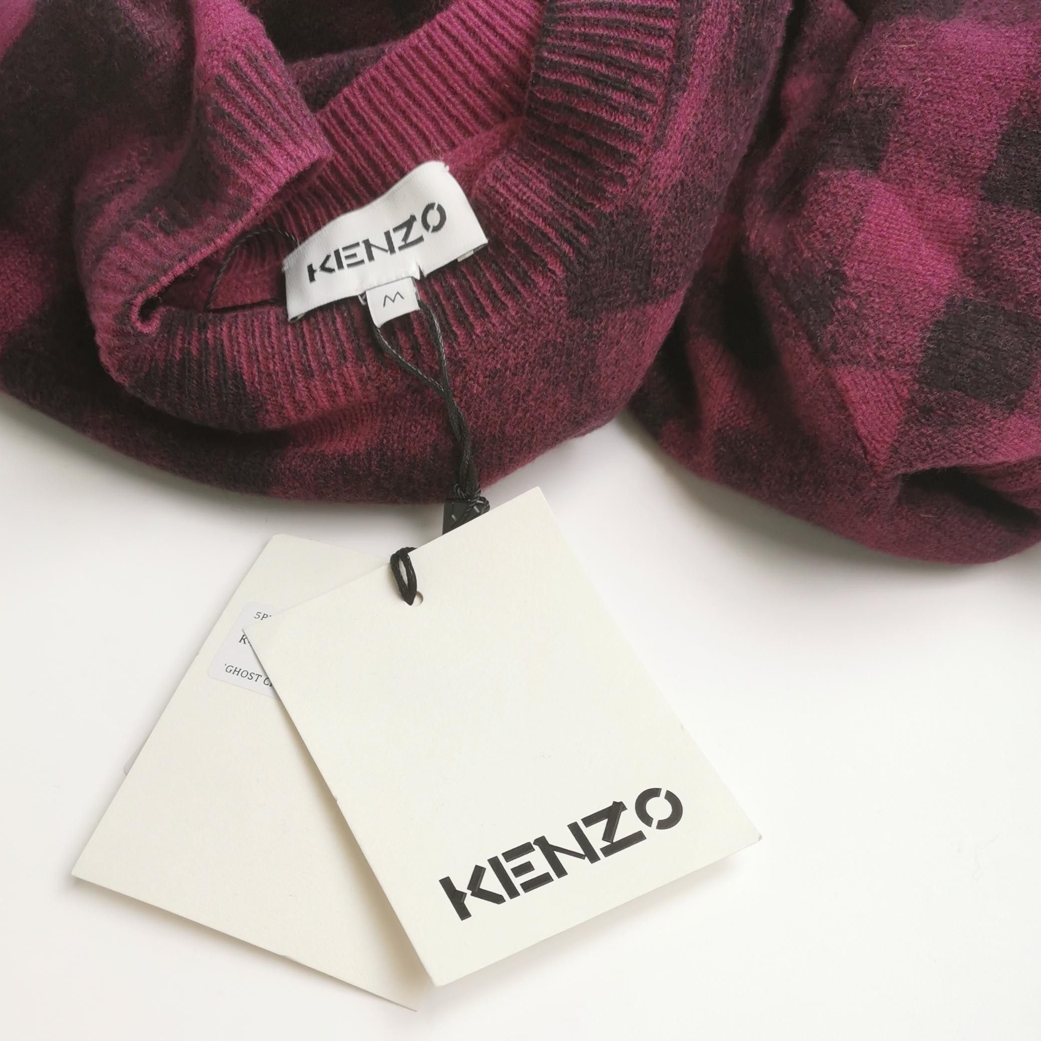 Kenzo Kenzo Checkered Crew Neck Sweater L Size US M / EU 48-50 / 2 - 6 Thumbnail