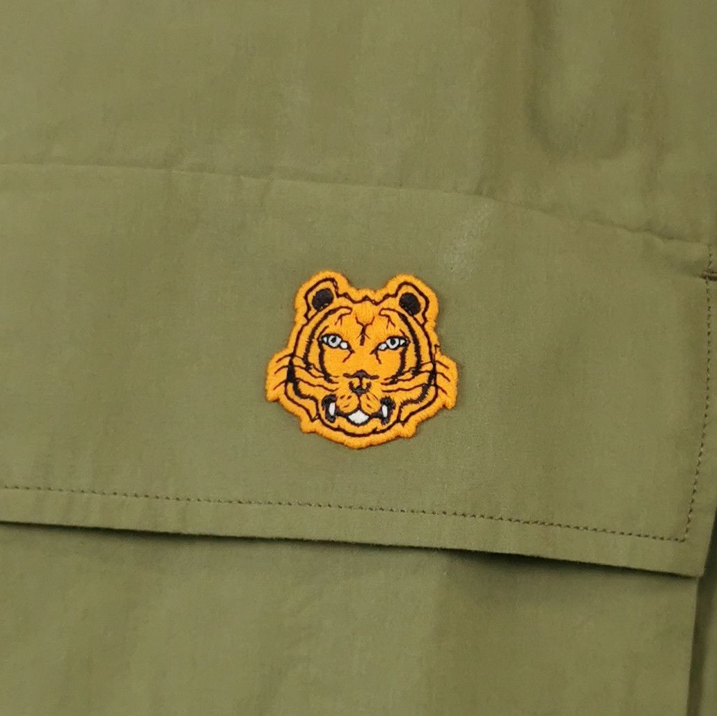 Kenzo Kenzo XL Cotton Tiger Embroidery Collar Shirt Size US XL / EU 56 / 4 - 5 Thumbnail