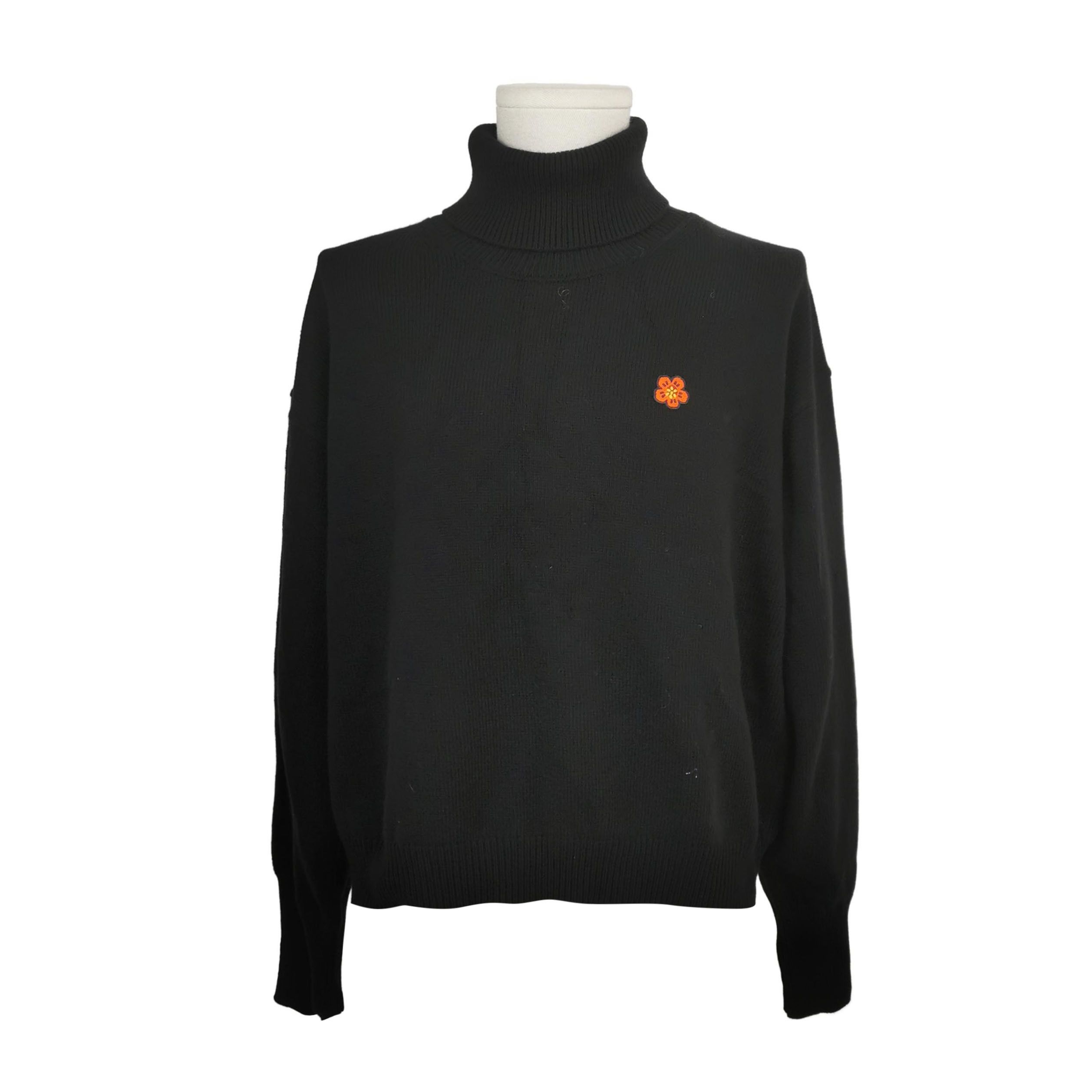 Kenzo Kenzo Wool Floral Turtleneck Sweater L Size US L / EU 52-54 / 3 - 2 Thumbnail