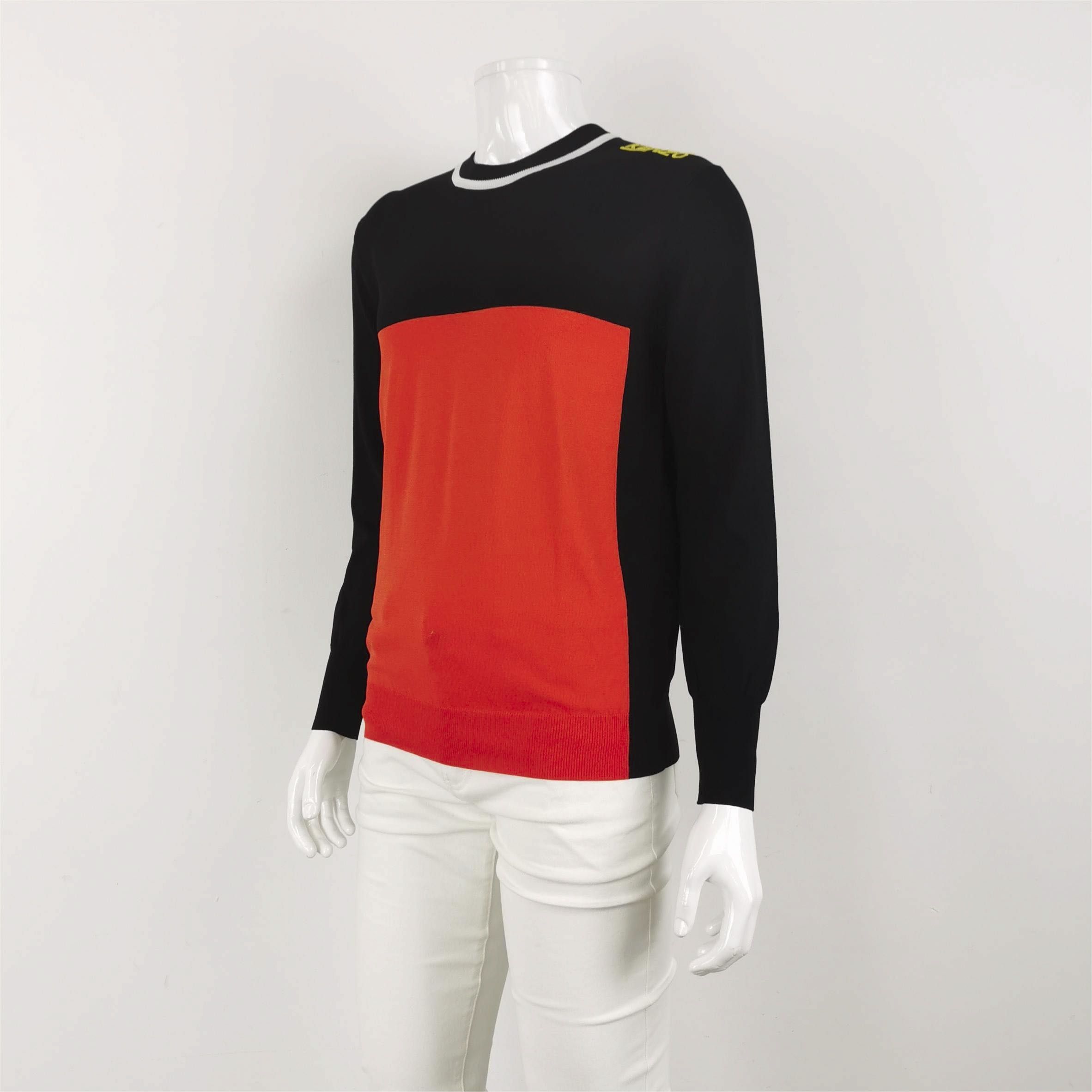 Kenzo Kenzo Color Block Crewneck Long-Sleeve Sweater L Size US L / EU 52-54 / 3 - 3 Thumbnail