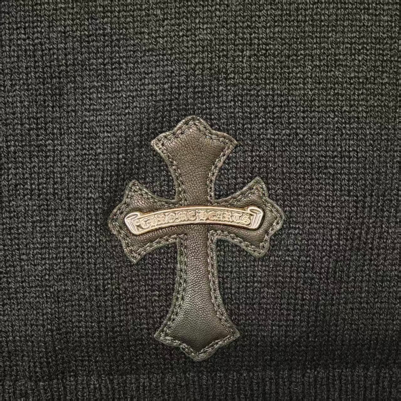 Chrome Hearts Chrome Hearts Cross Black Cashmere Sweater Size US L / EU 52-54 / 3 - 6 Thumbnail