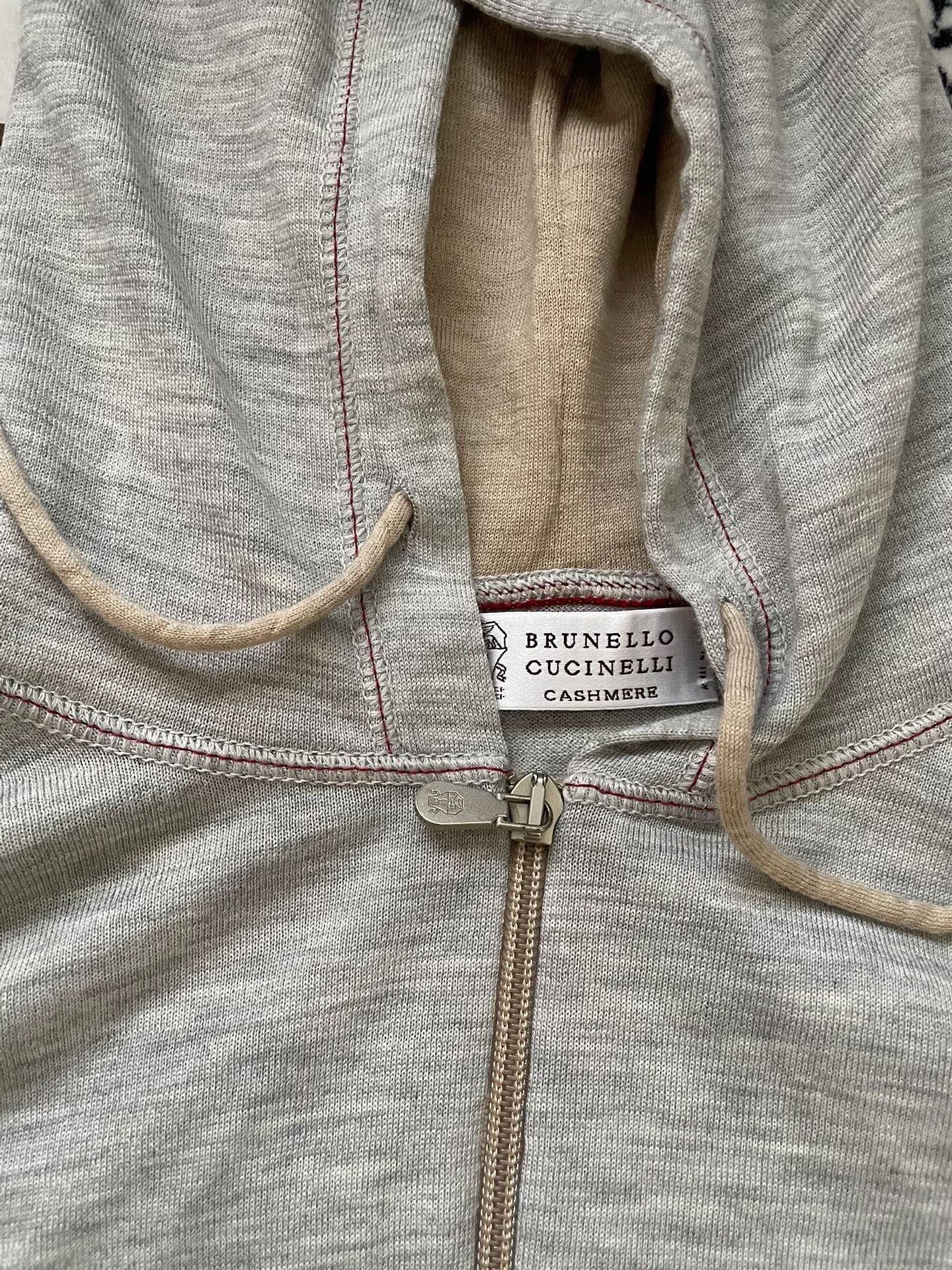 Brunello Cucinelli Brunello Cucinelli Classic Cashmere Hoodie Size US L / EU 52-54 / 3 - 3 Thumbnail