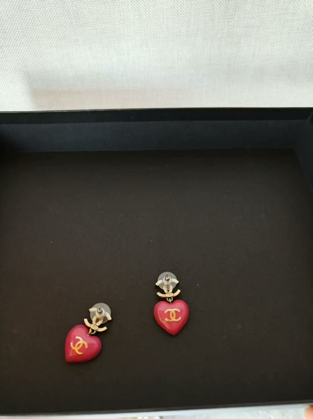 Chanel Chanel Heart Stud Earrings Size ONE SIZE - 2 Thumbnail